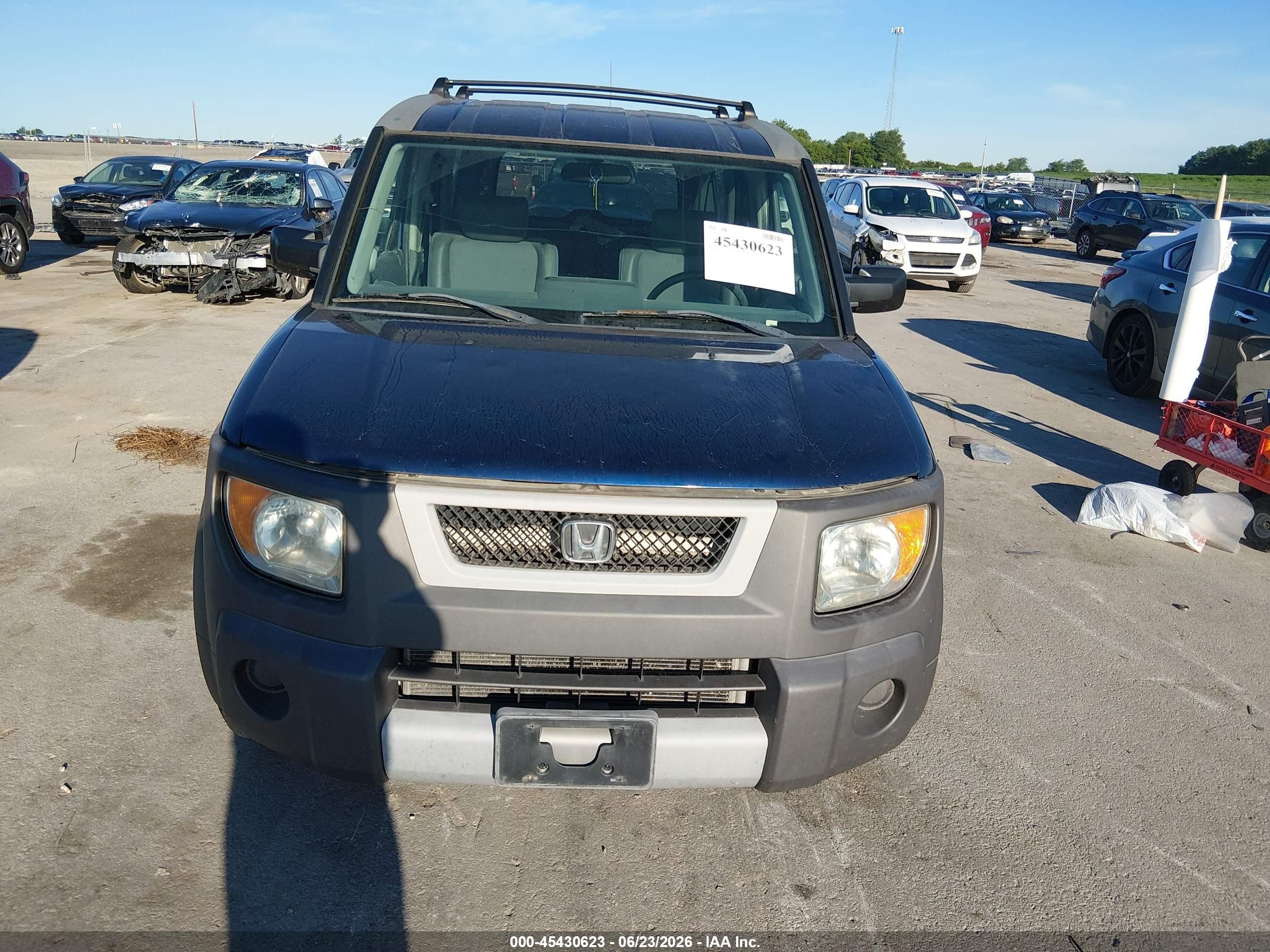2003 Honda Element Ex Blue vin: 5J6YH28573L010321
