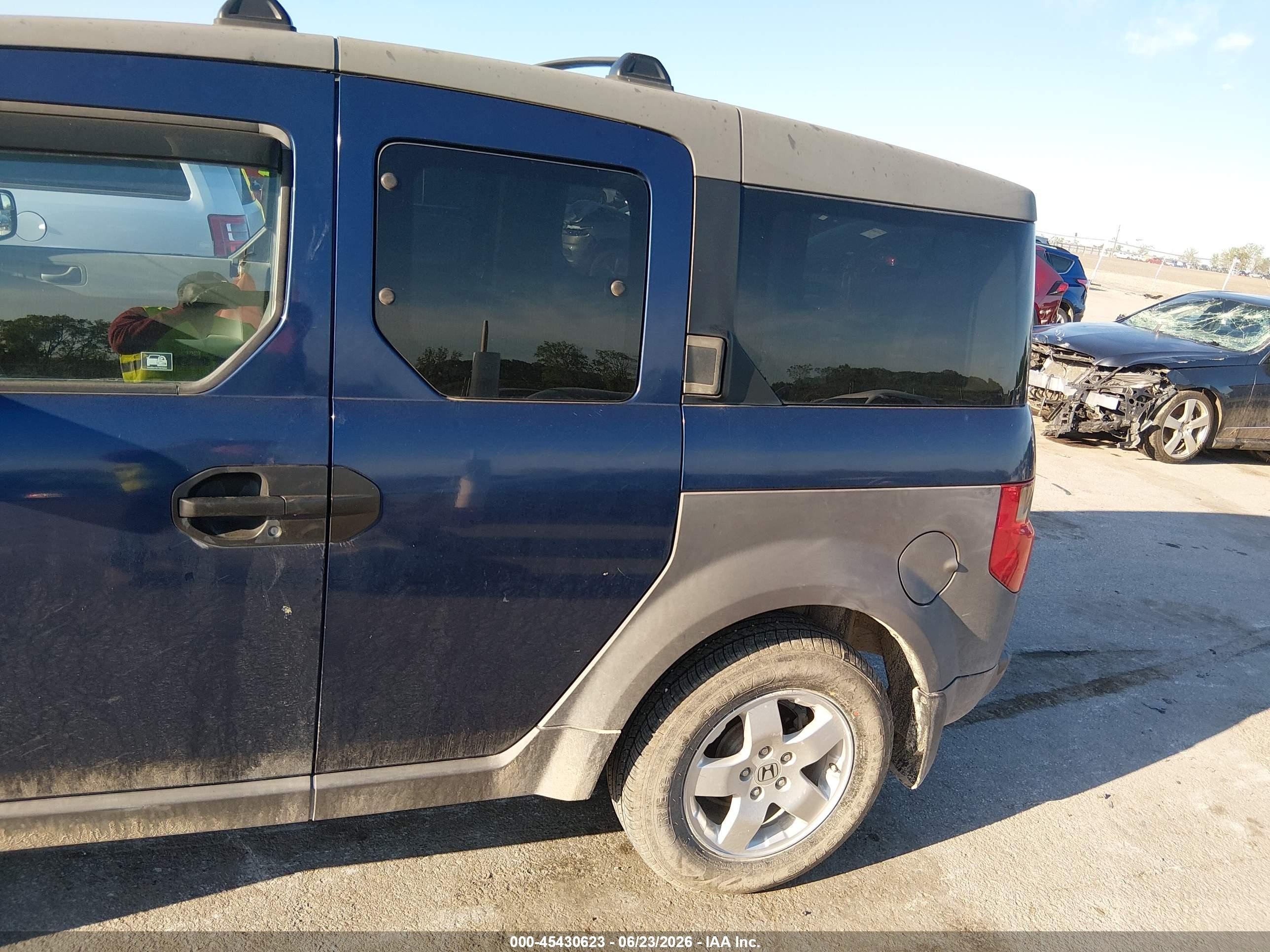 2003 Honda Element Ex Blue vin: 5J6YH28573L010321
