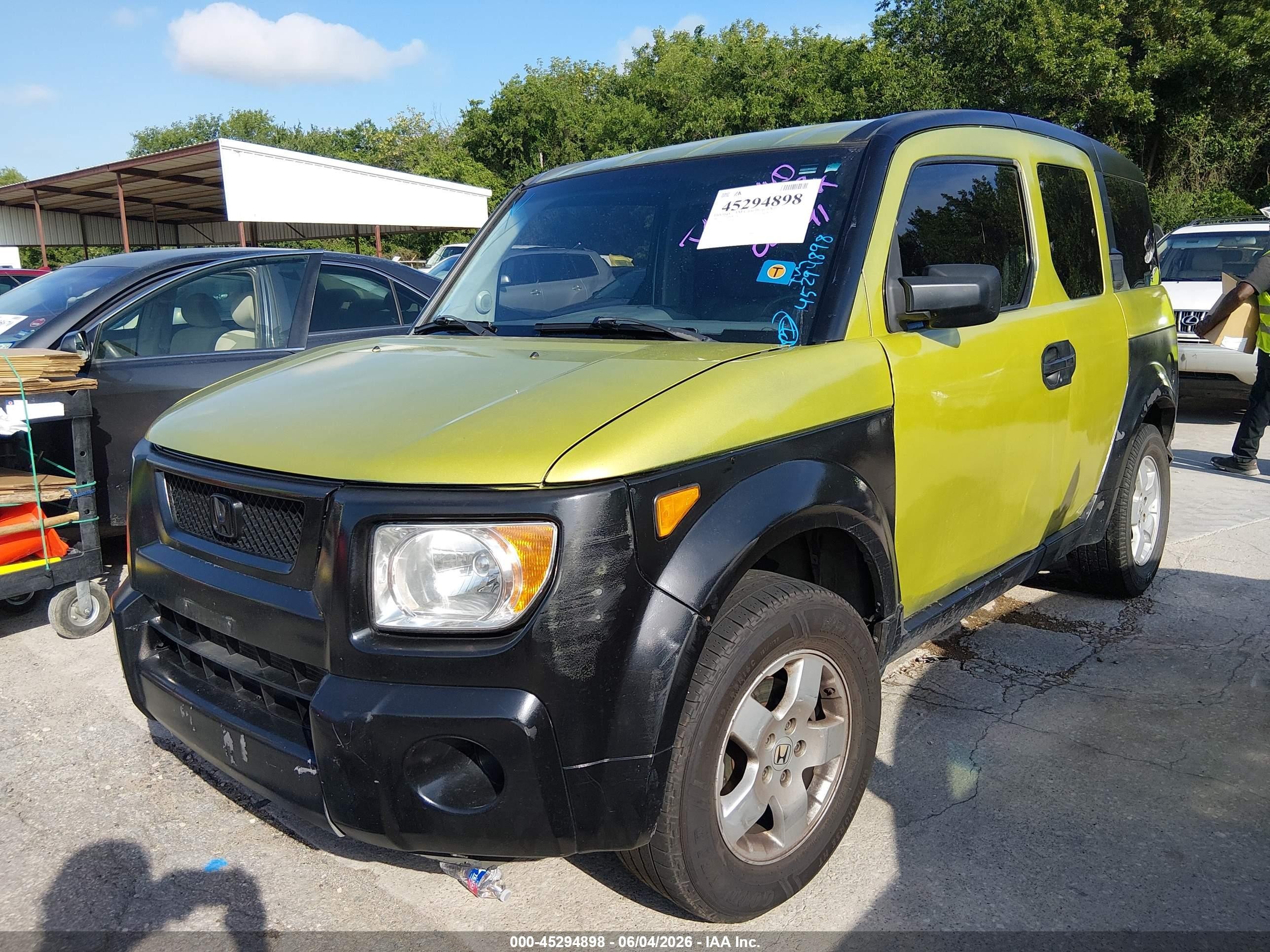 2003 Honda Element Ex Green vin: 5J6YH28573L020041