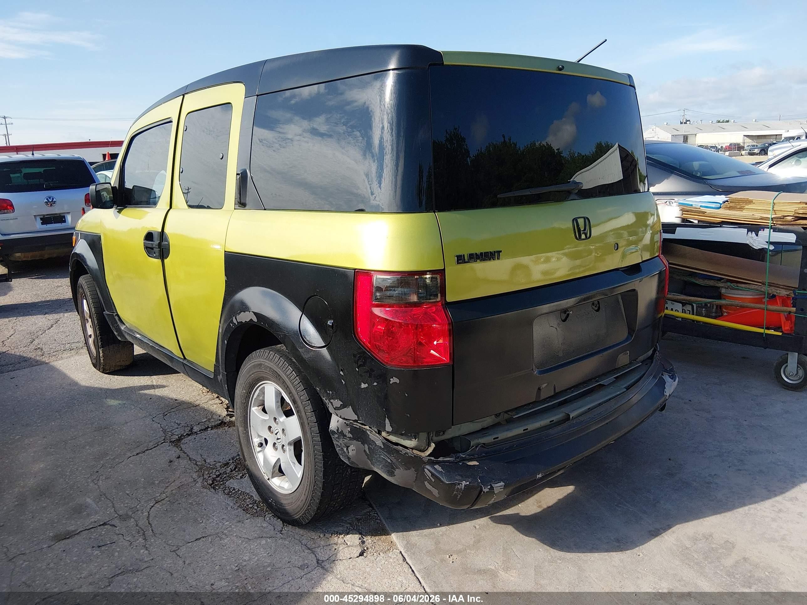 2003 Honda Element Ex Green vin: 5J6YH28573L020041