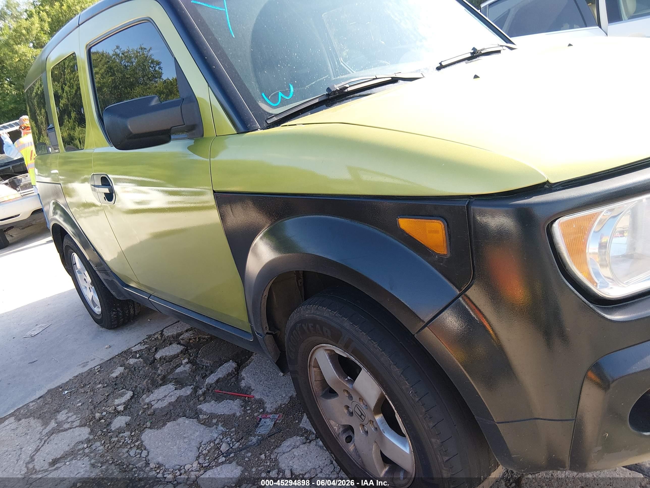 2003 Honda Element Ex Green vin: 5J6YH28573L020041