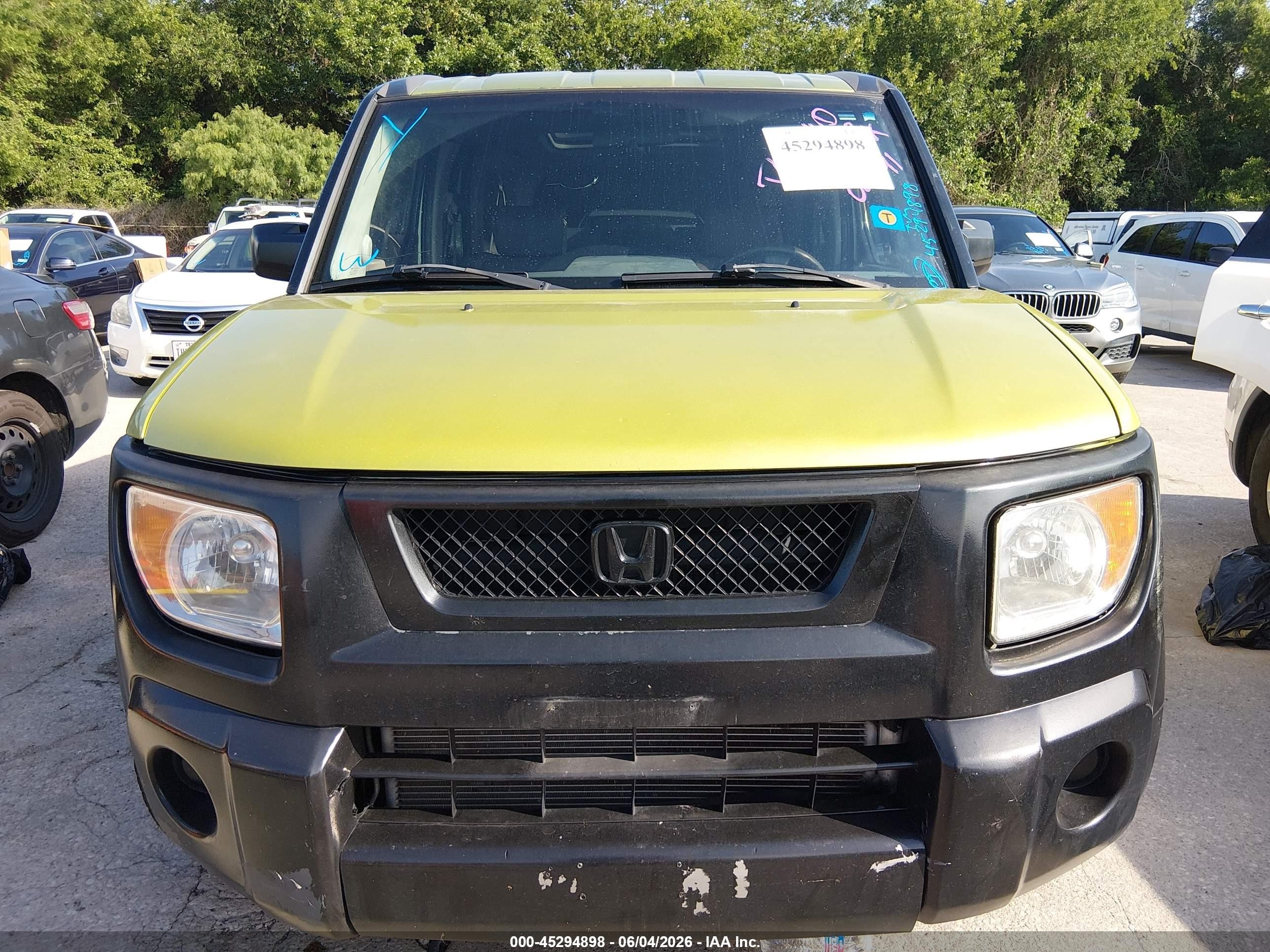 2003 Honda Element Ex Green vin: 5J6YH28573L020041