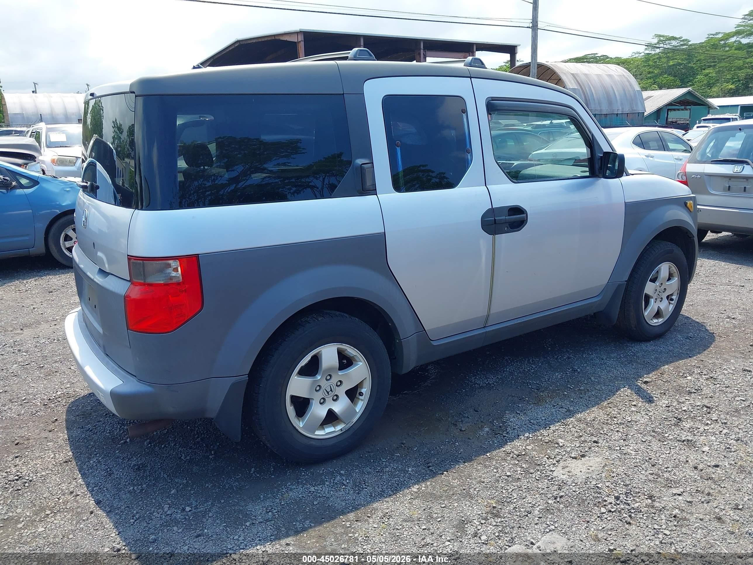 2003 Honda Element Ex Silver vin: 5J6YH28573L024669