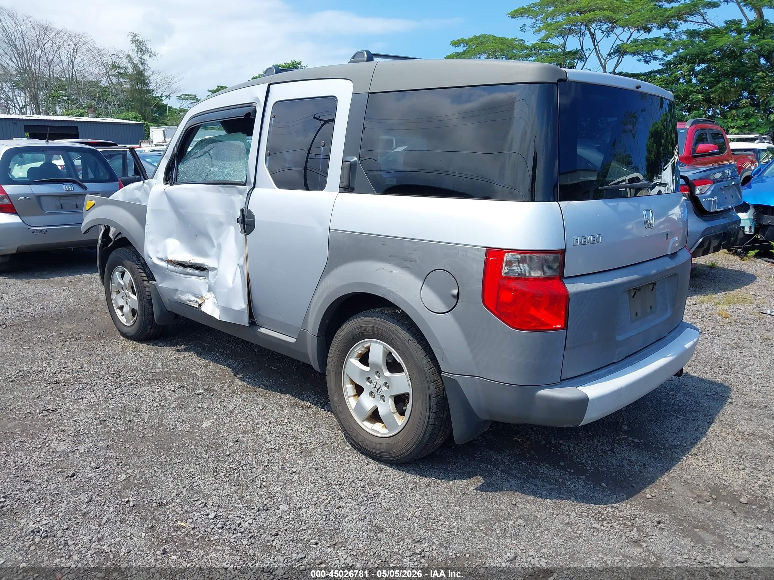 2003 Honda Element Ex Silver vin: 5J6YH28573L024669