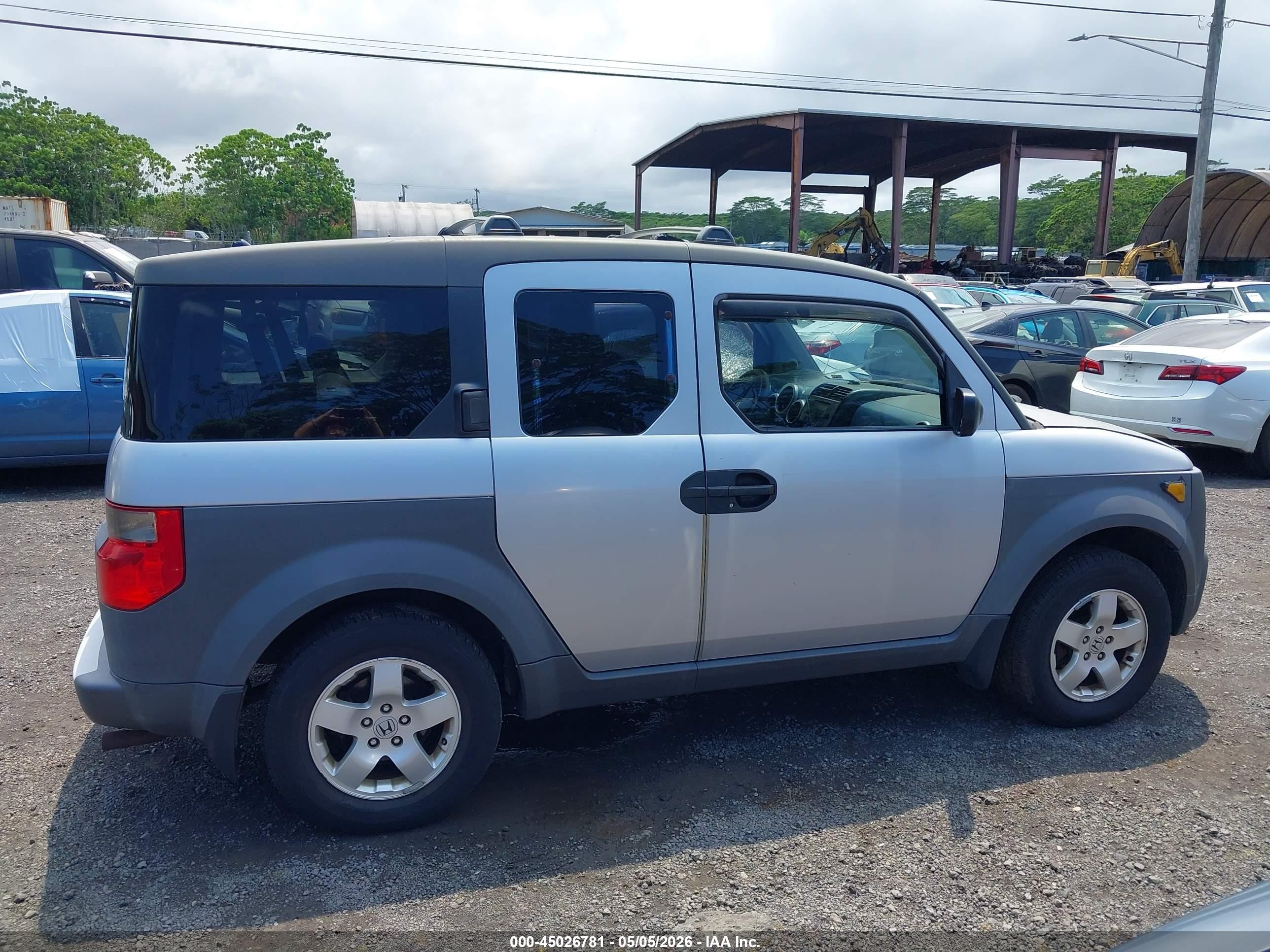 2003 Honda Element Ex Silver vin: 5J6YH28573L024669