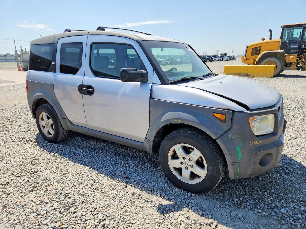 2003 Honda Element Ex Silver vin: 5J6YH28573L045568