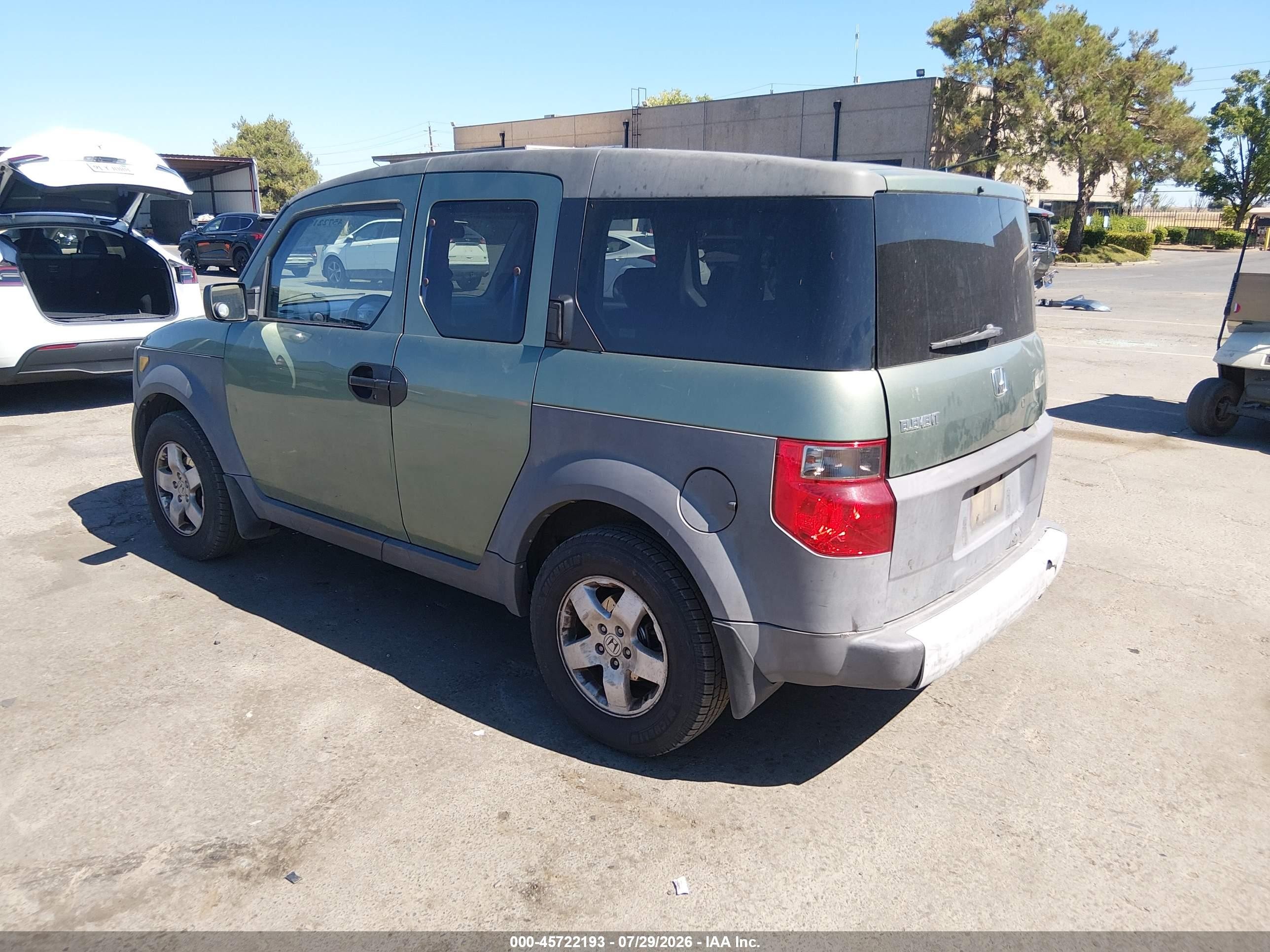 2004 Honda Element Ex Green vin: 5J6YH28574L010725