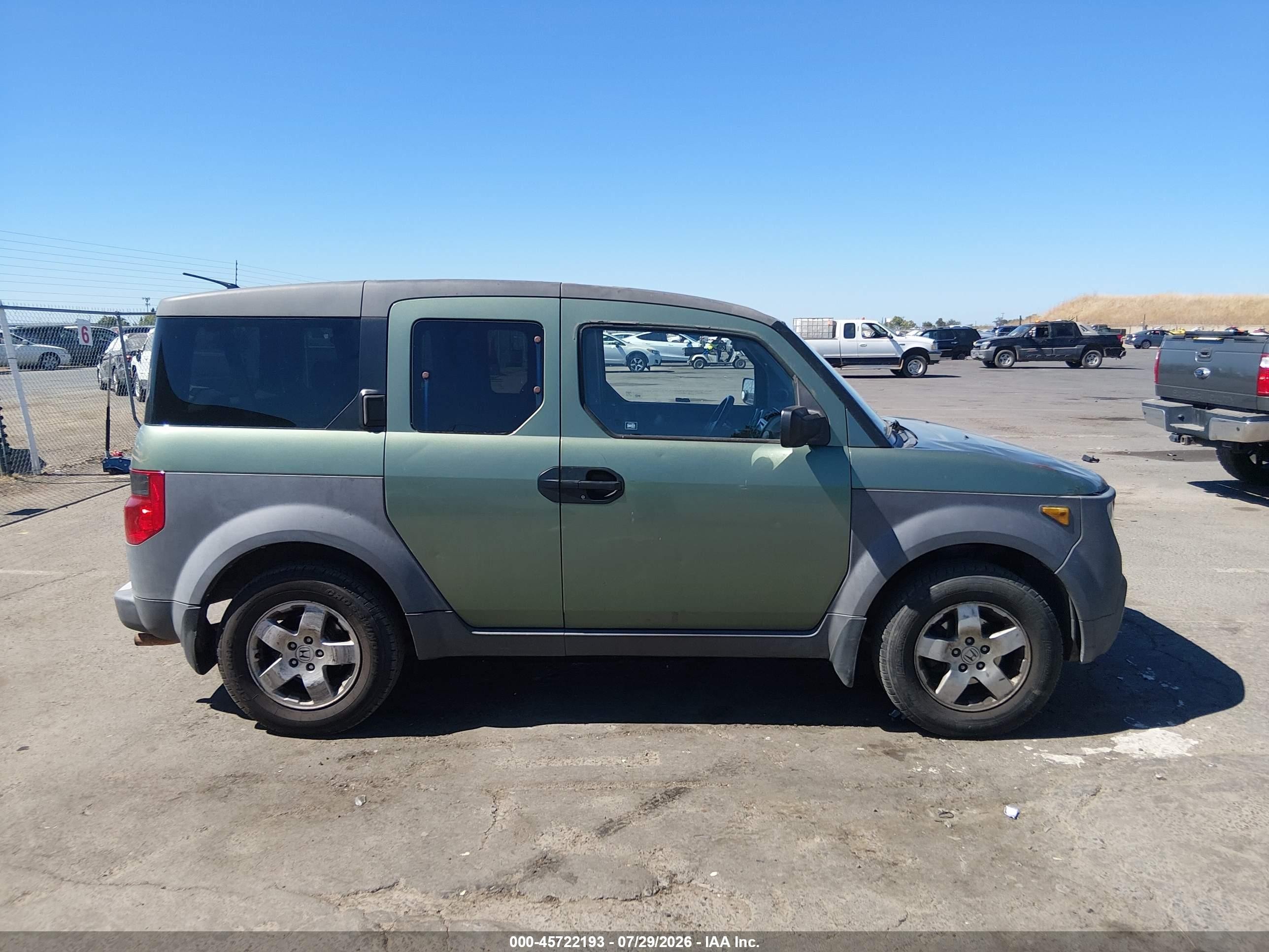 2004 Honda Element Ex Green vin: 5J6YH28574L010725