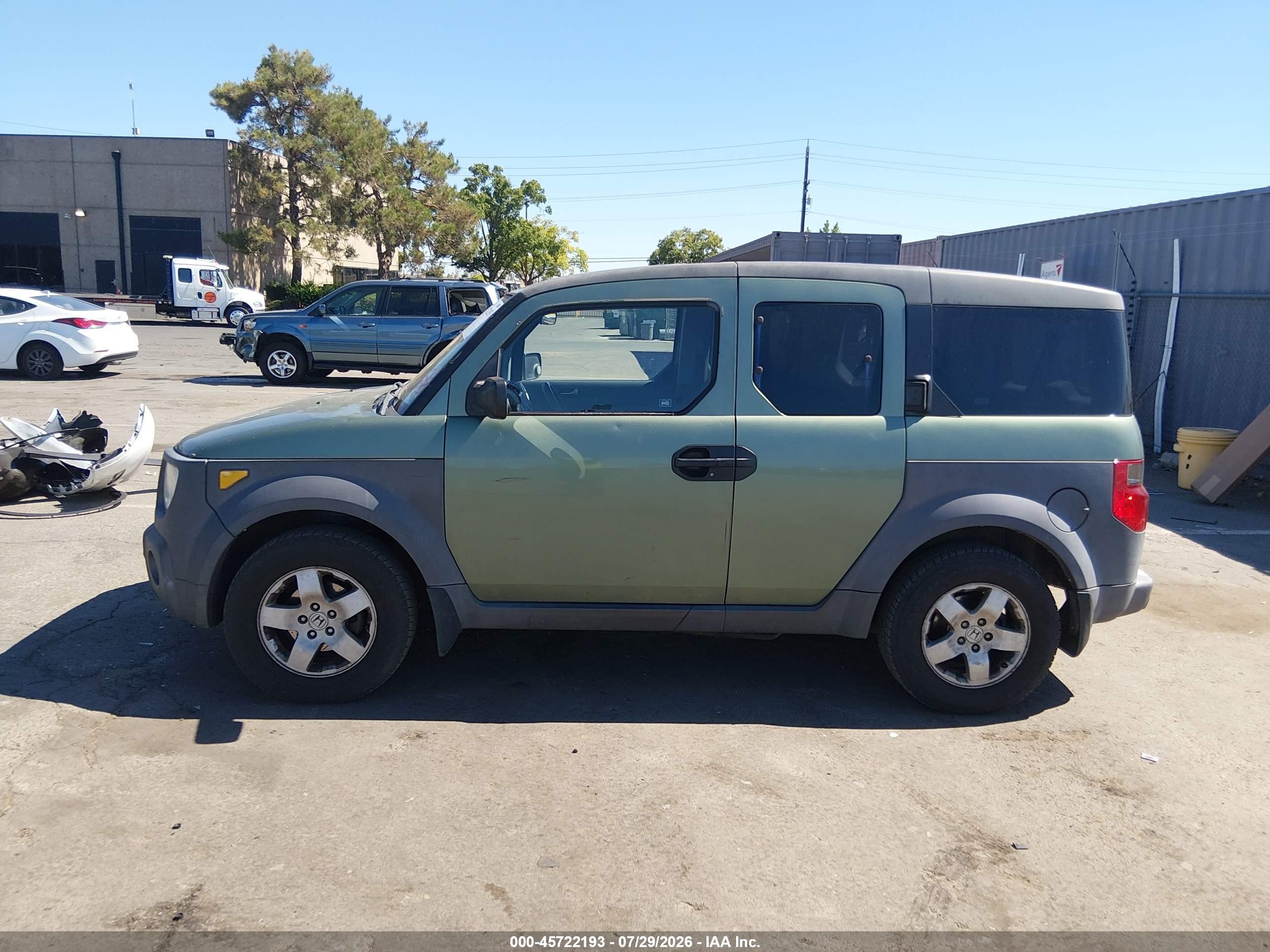 2004 Honda Element Ex Green vin: 5J6YH28574L010725