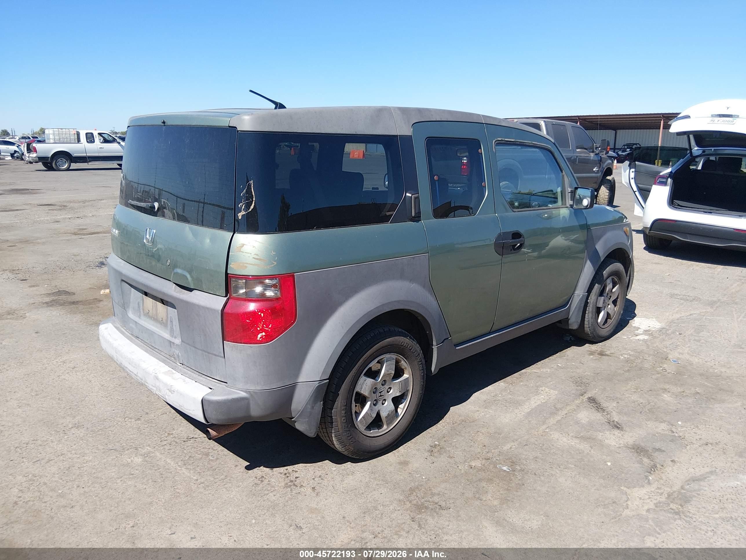 2004 Honda Element Ex Green vin: 5J6YH28574L010725
