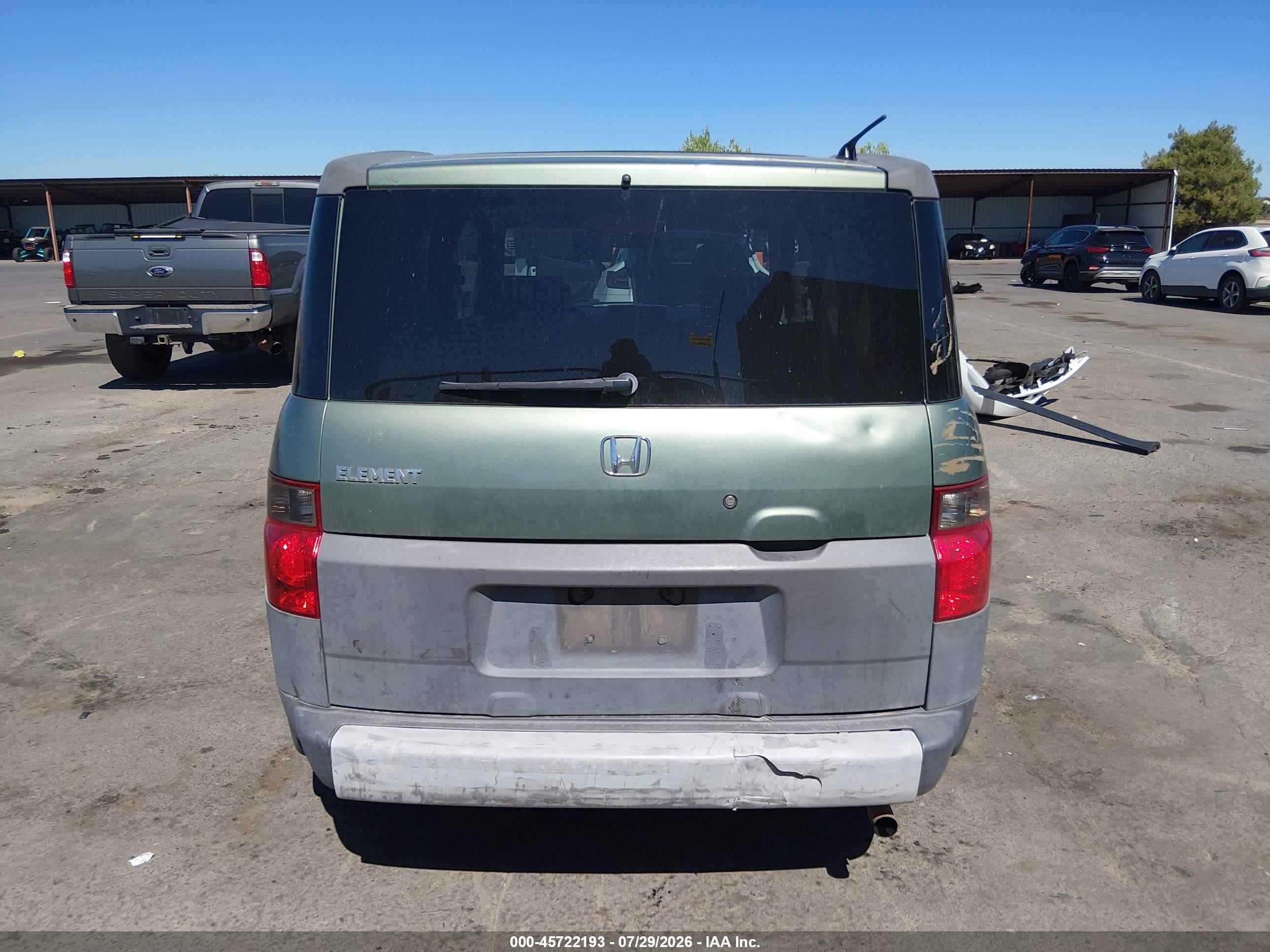 2004 Honda Element Ex Green vin: 5J6YH28574L010725