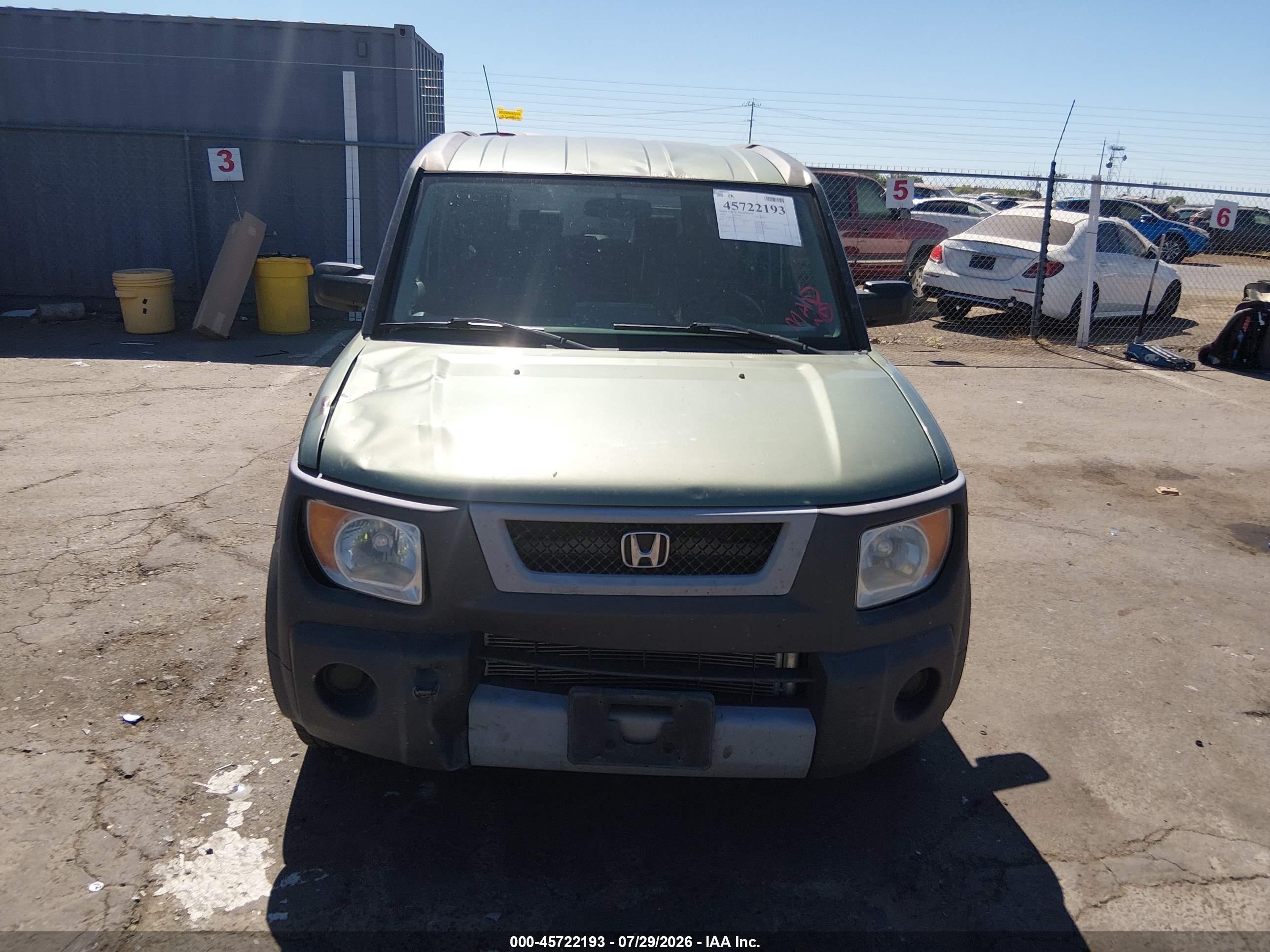 2004 Honda Element Ex Green vin: 5J6YH28574L010725
