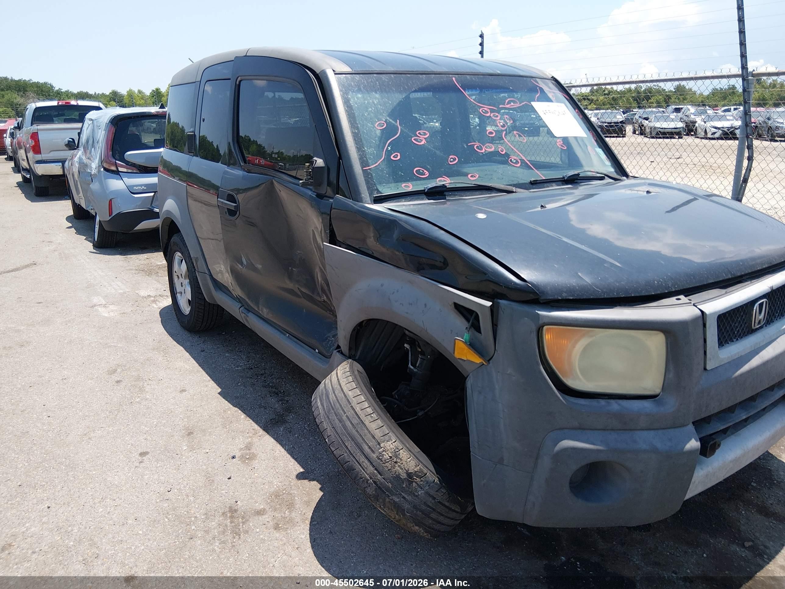 2004 Honda Element Ex Black vin: 5J6YH28574L030098