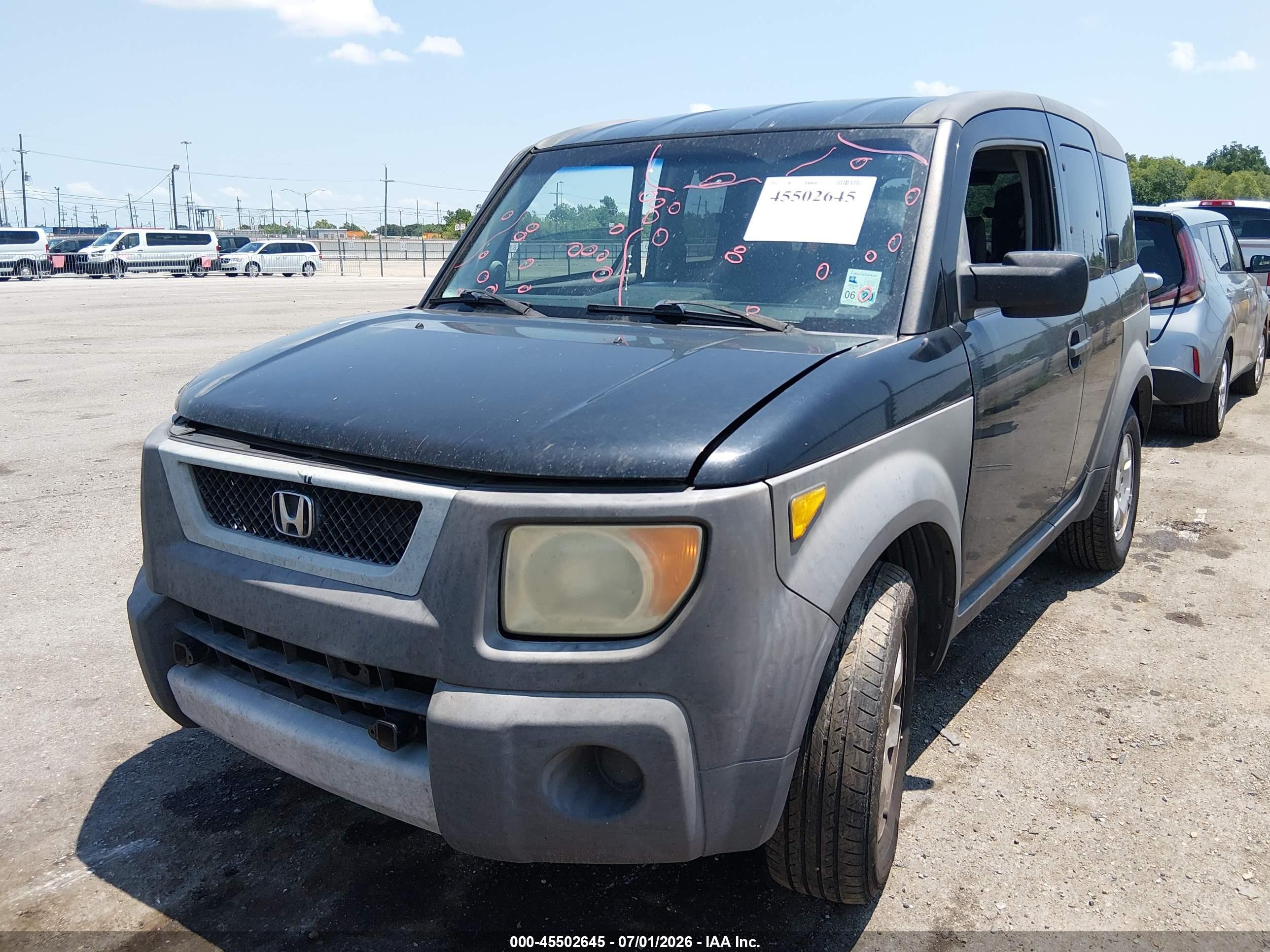 2004 Honda Element Ex Black vin: 5J6YH28574L030098