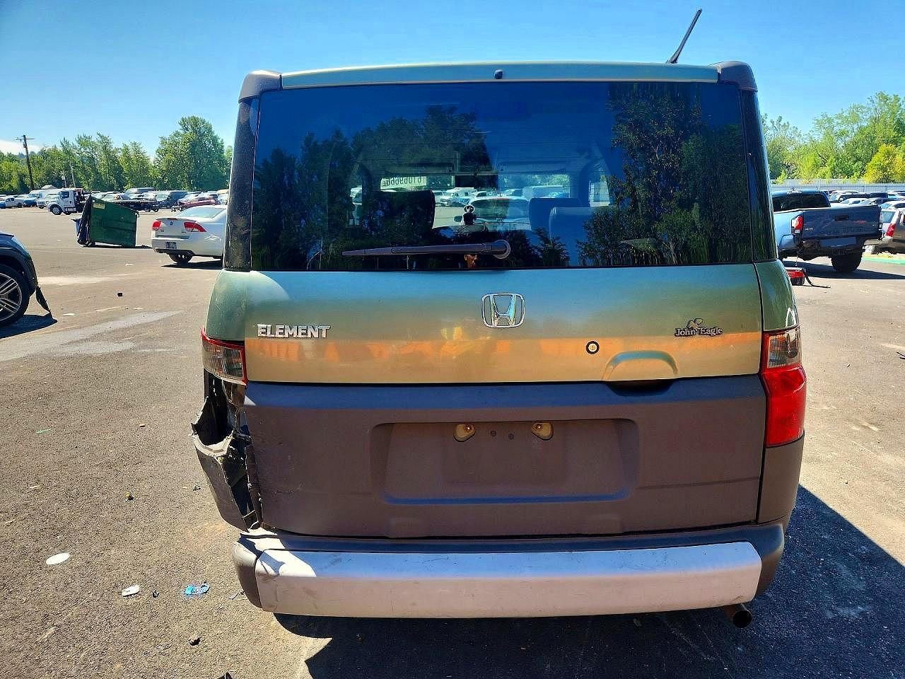 2004 Honda Element Ex Green vin: 5J6YH28574L033230