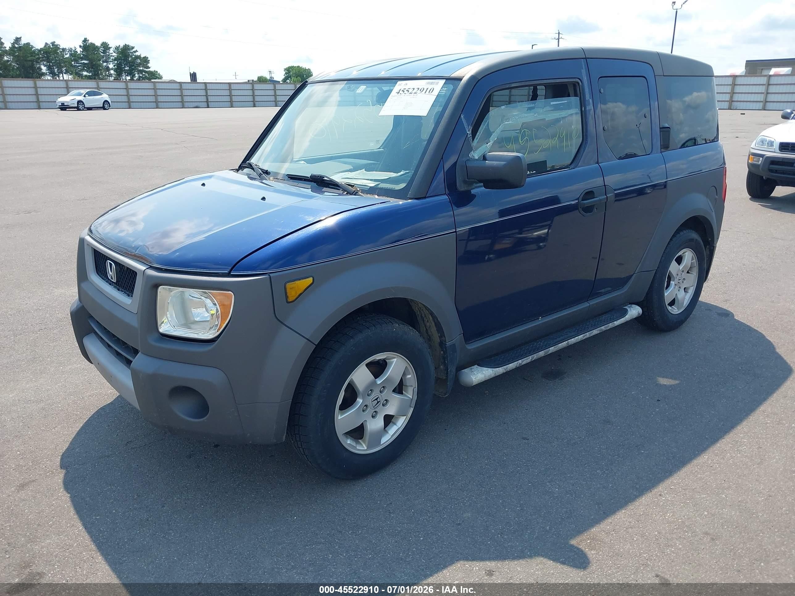 2003 Honda Element Ex Blue vin: 5J6YH28583L017651