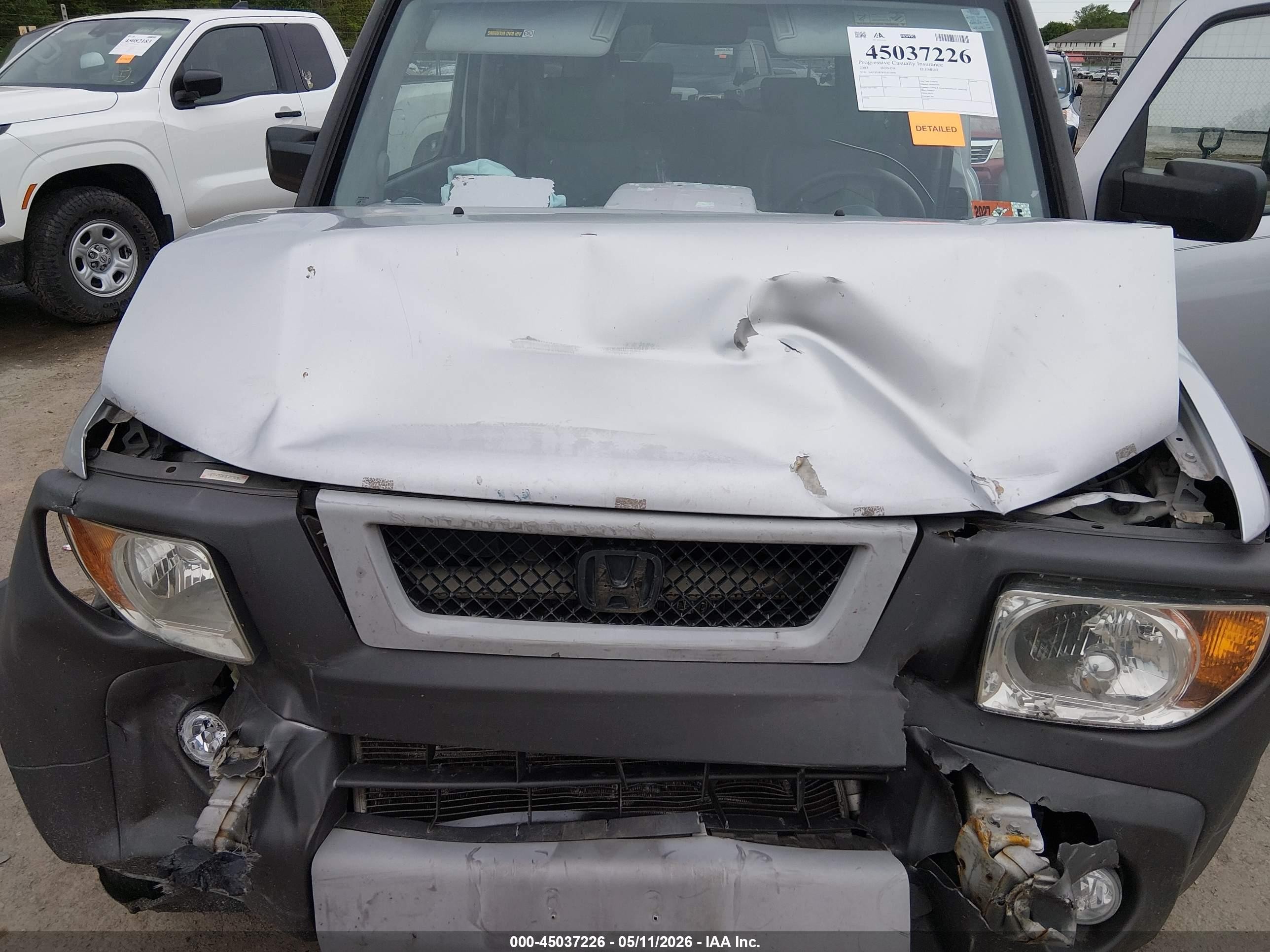 2003 Honda Element Ex Silver vin: 5J6YH28583L017696