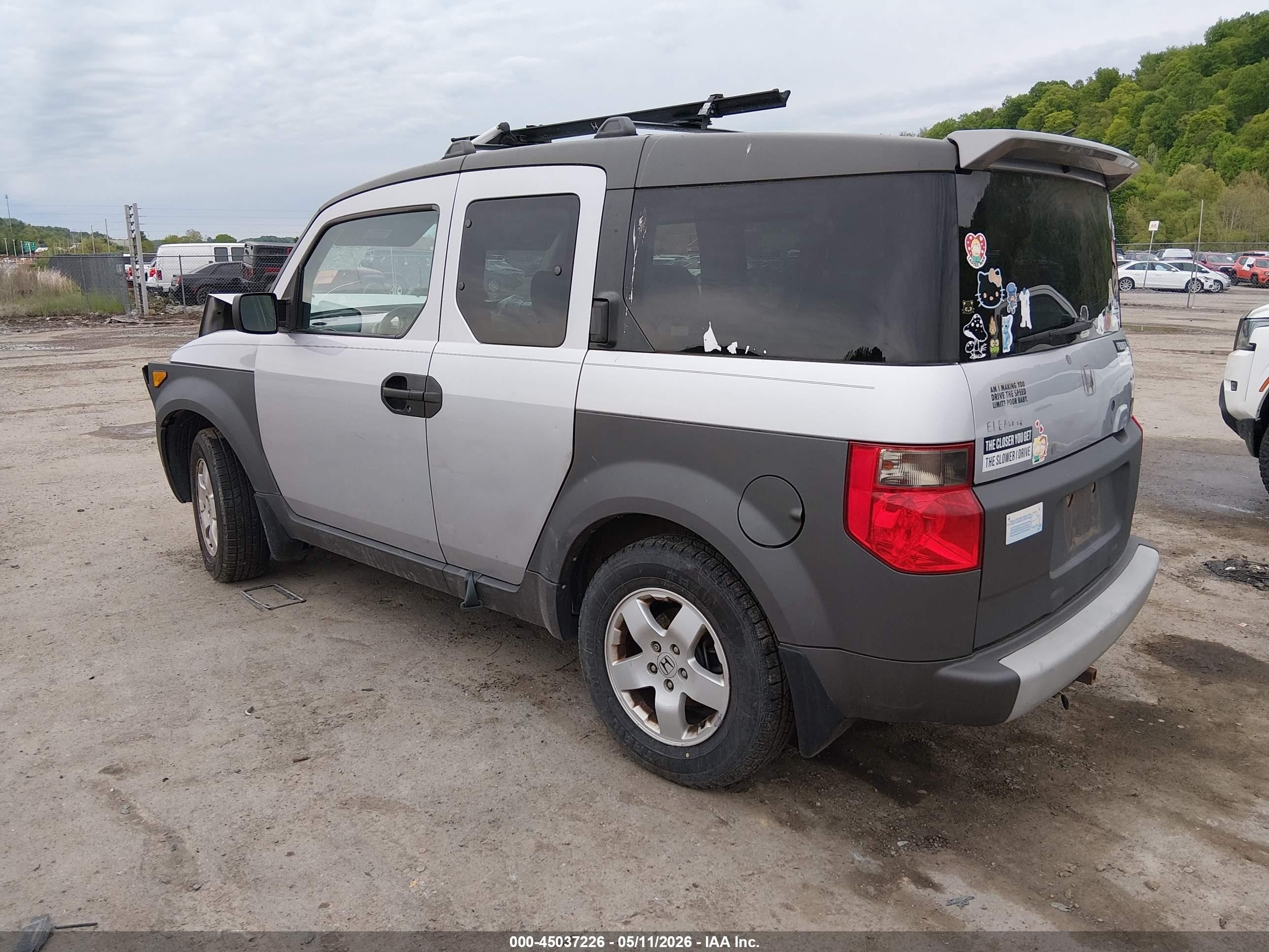 2003 Honda Element Ex Silver vin: 5J6YH28583L017696