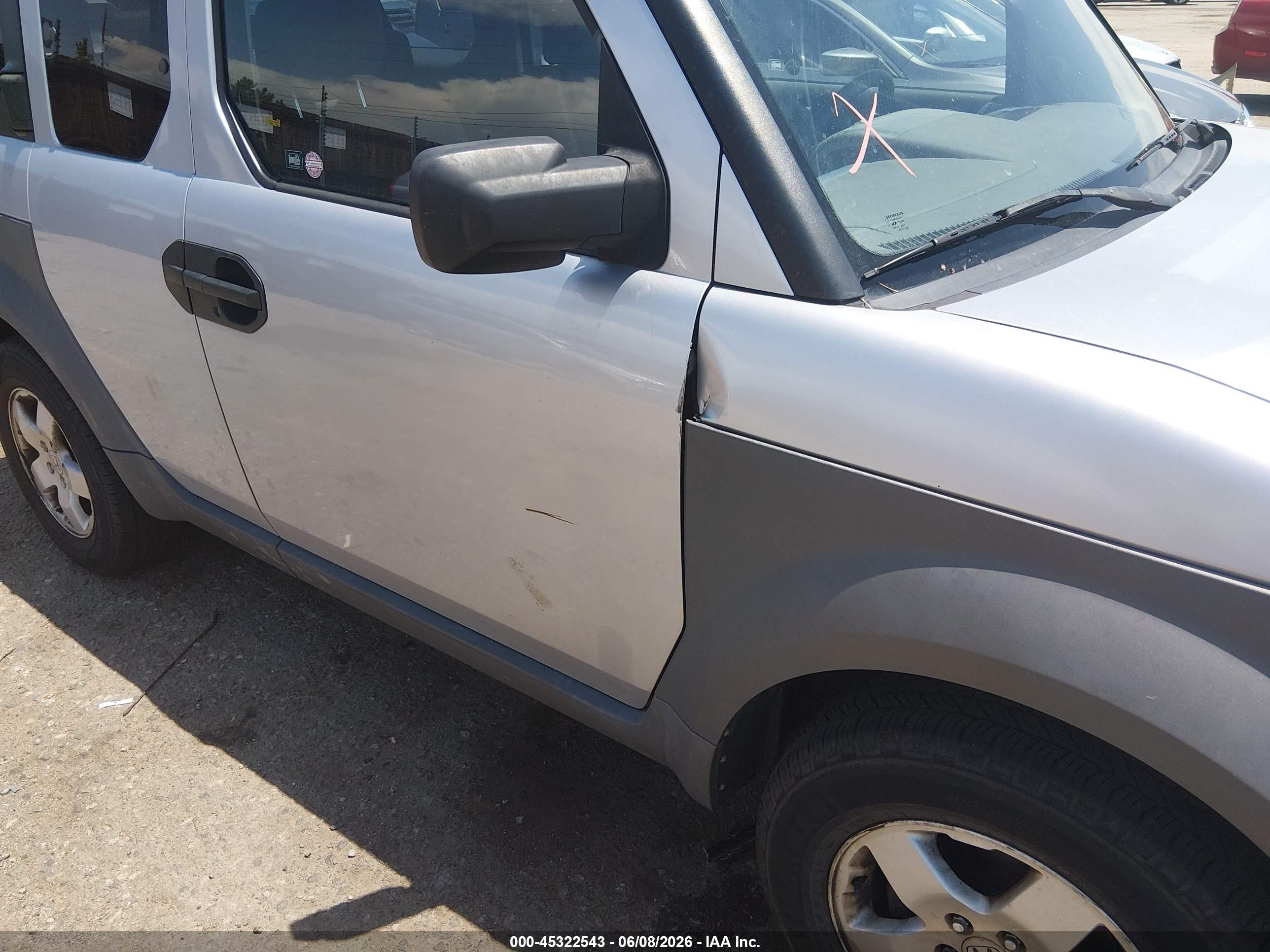 2003 Honda Element Ex Silver vin: 5J6YH28583L039245