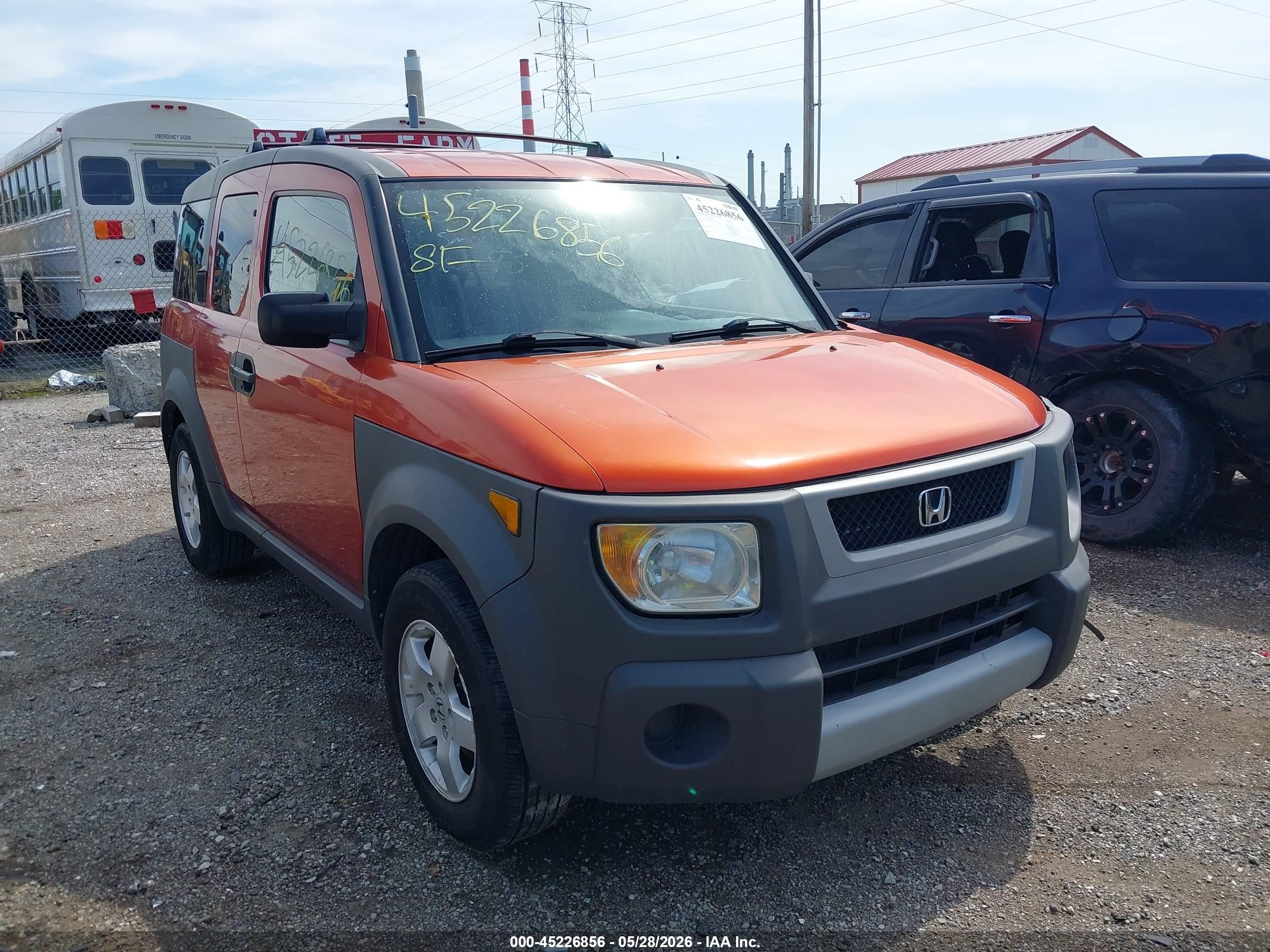2003 Honda Element Ex Orange vin: 5J6YH28583L042145