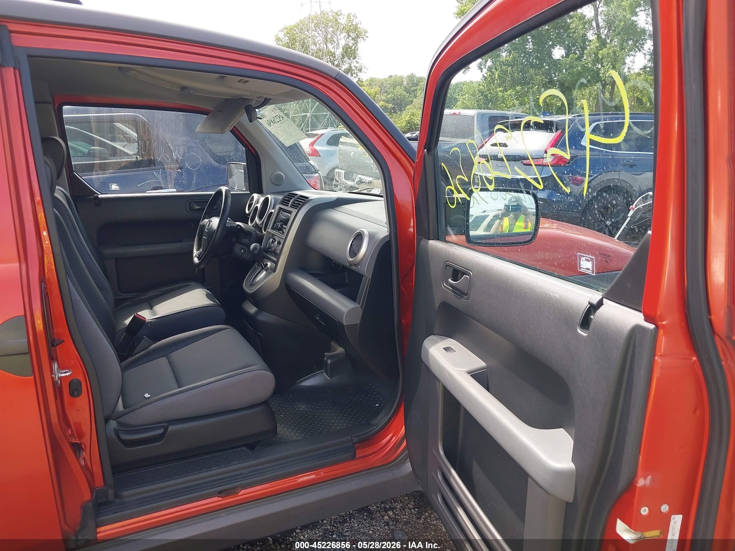2003 Honda Element Ex Orange vin: 5J6YH28583L042145