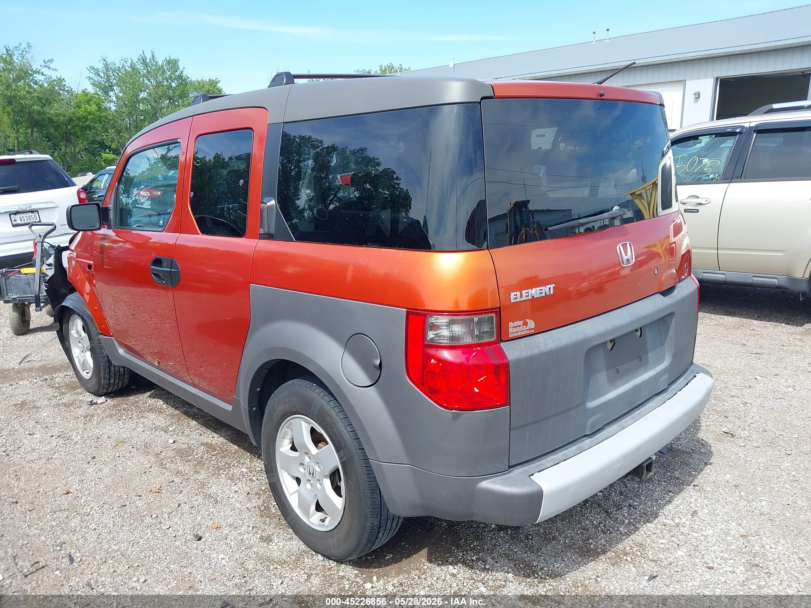 2003 Honda Element Ex Orange vin: 5J6YH28583L042145