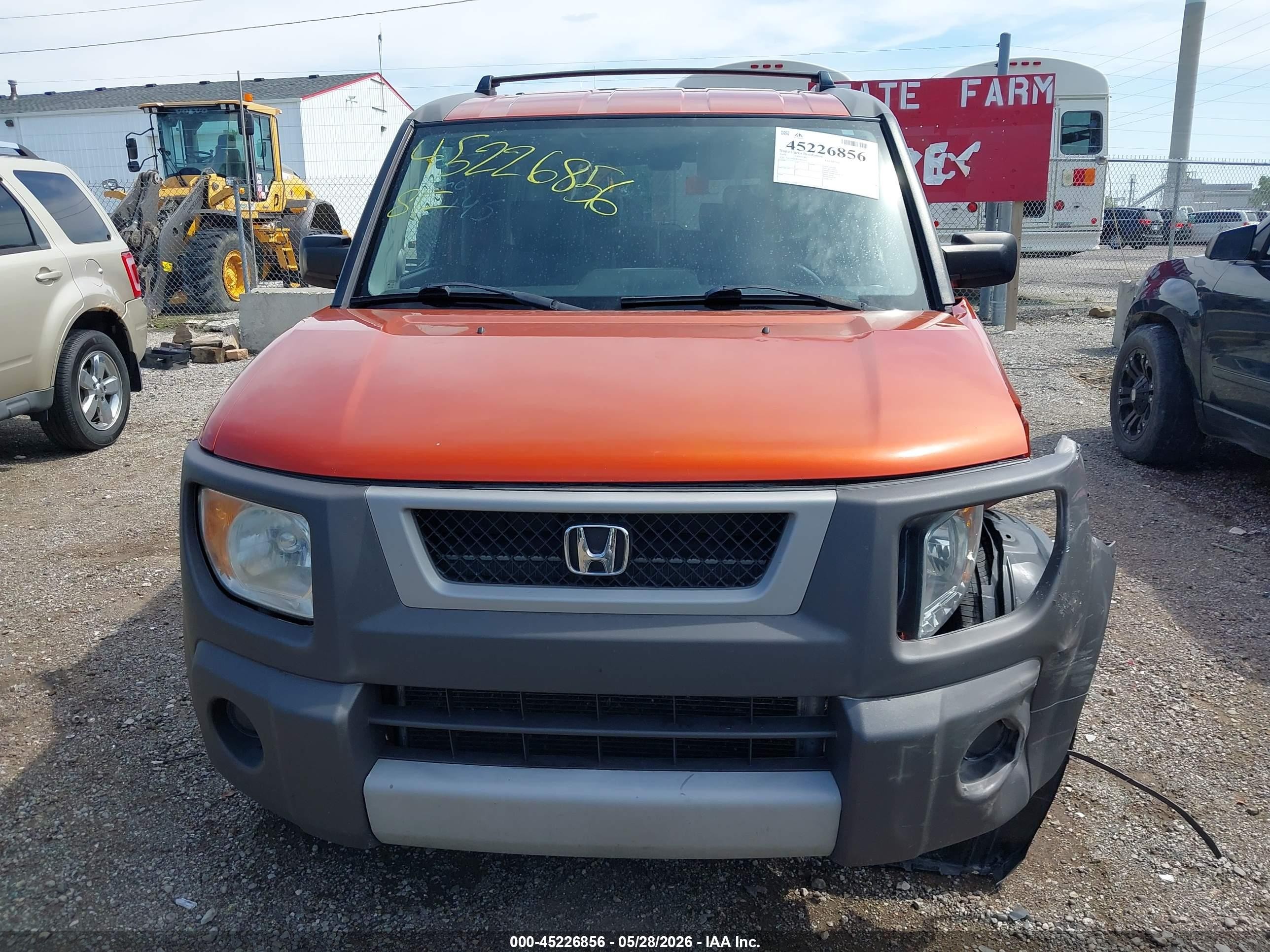 2003 Honda Element Ex Orange vin: 5J6YH28583L042145