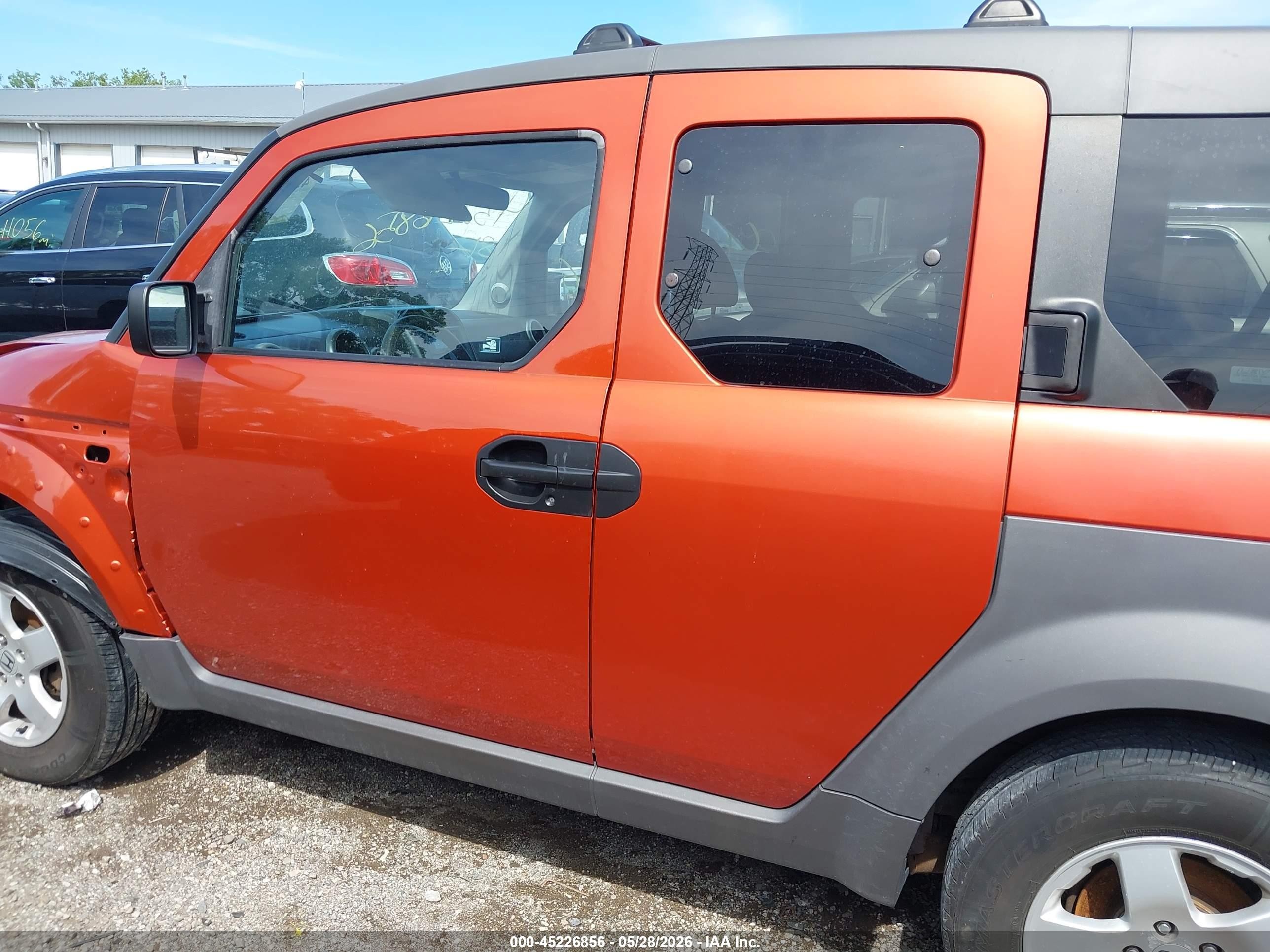 2003 Honda Element Ex Orange vin: 5J6YH28583L042145