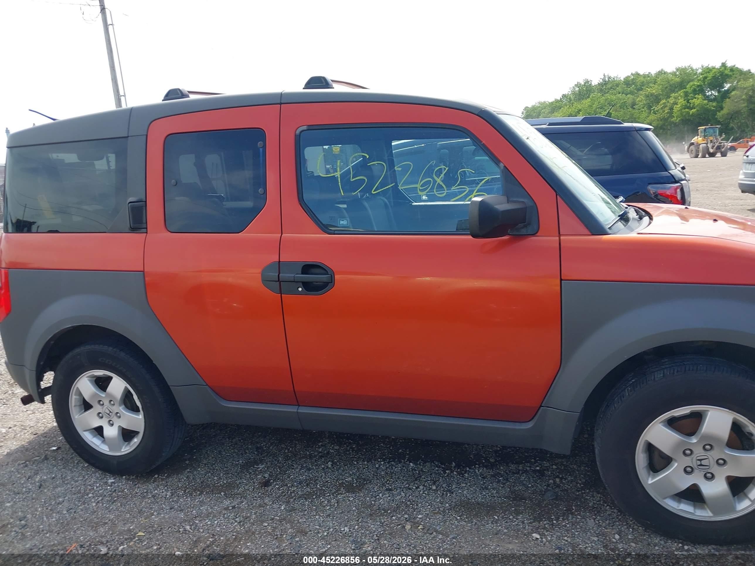 2003 Honda Element Ex Orange vin: 5J6YH28583L042145