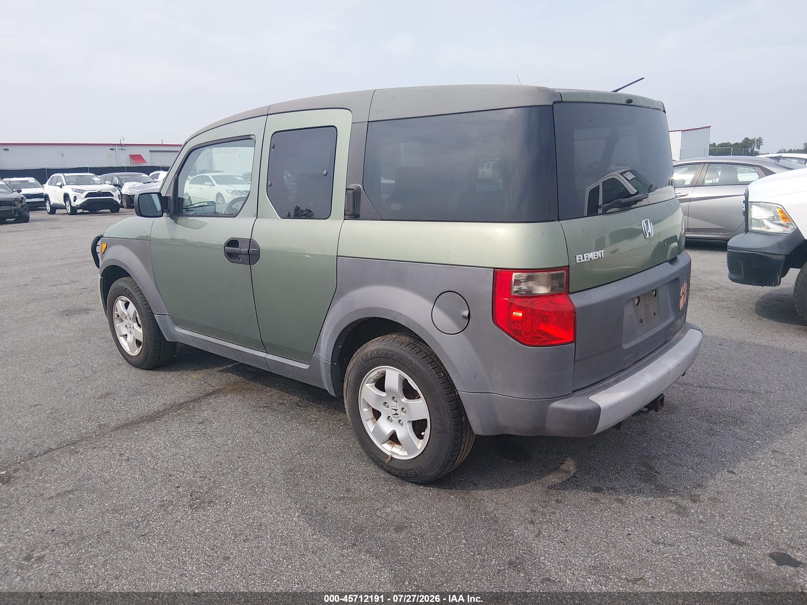 2003 Honda Element Ex Green vin: 5J6YH28583L044137