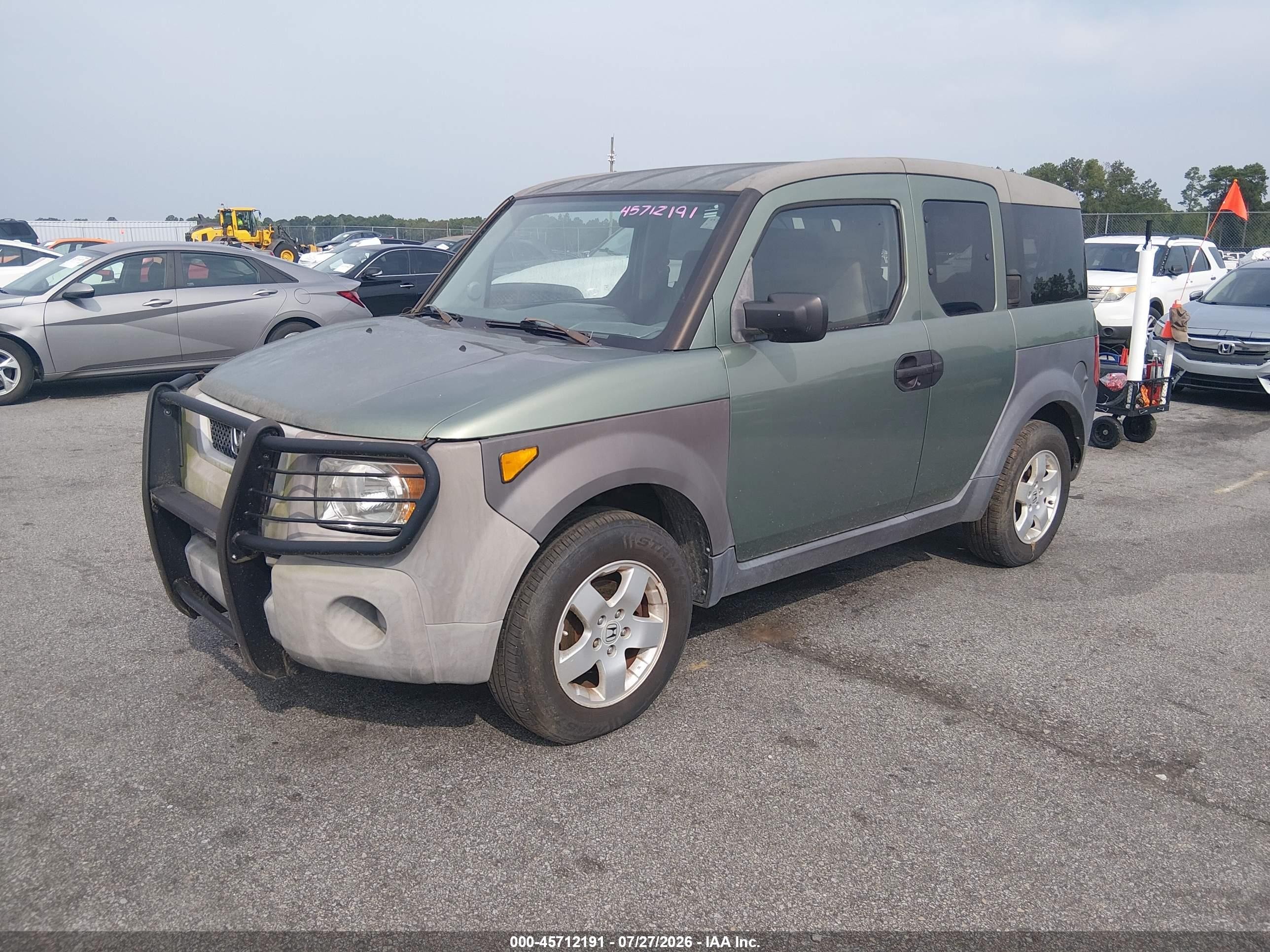 2003 Honda Element Ex Green vin: 5J6YH28583L044137