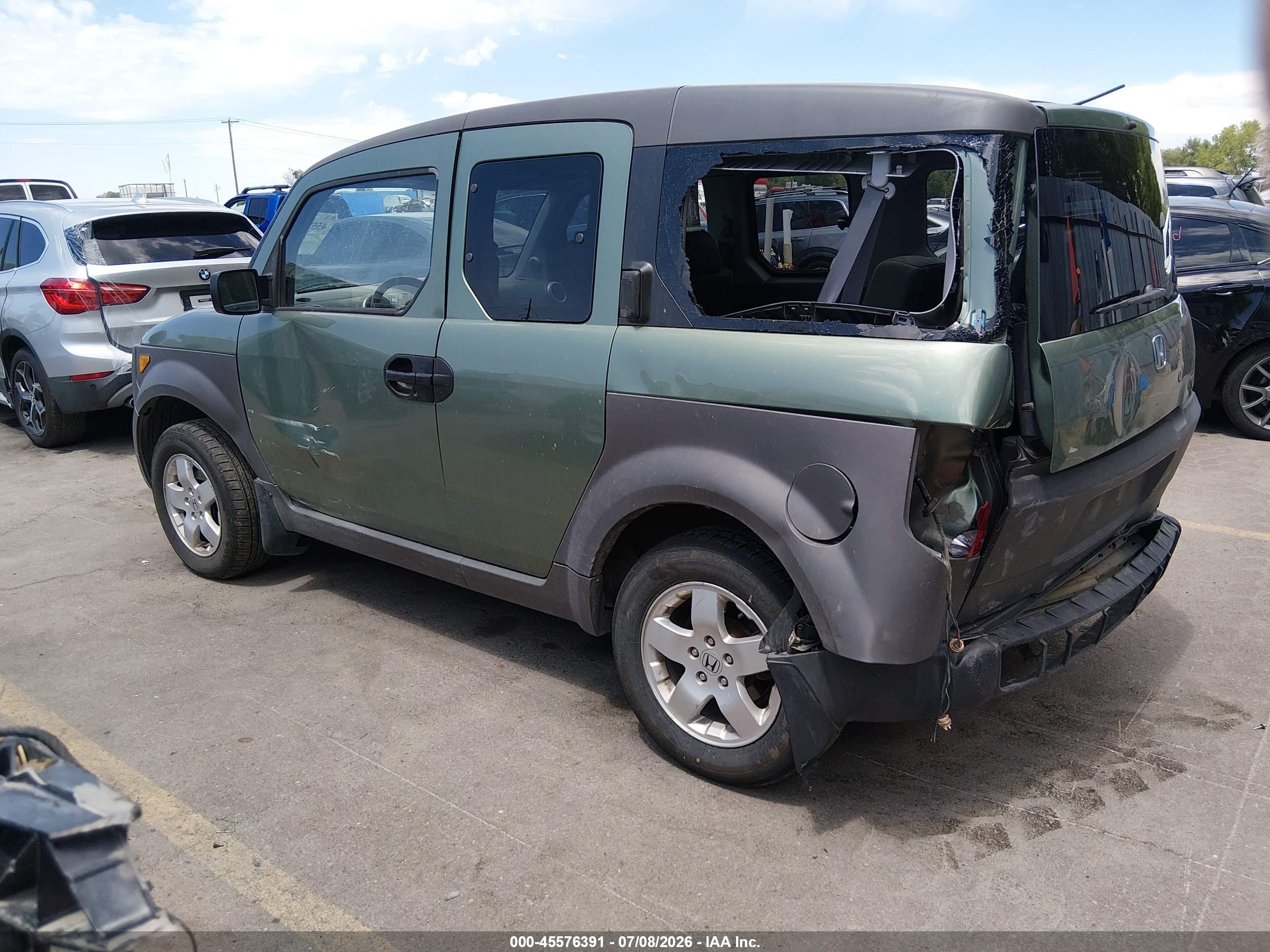 2003 Honda Element Ex Green vin: 5J6YH28583L053002