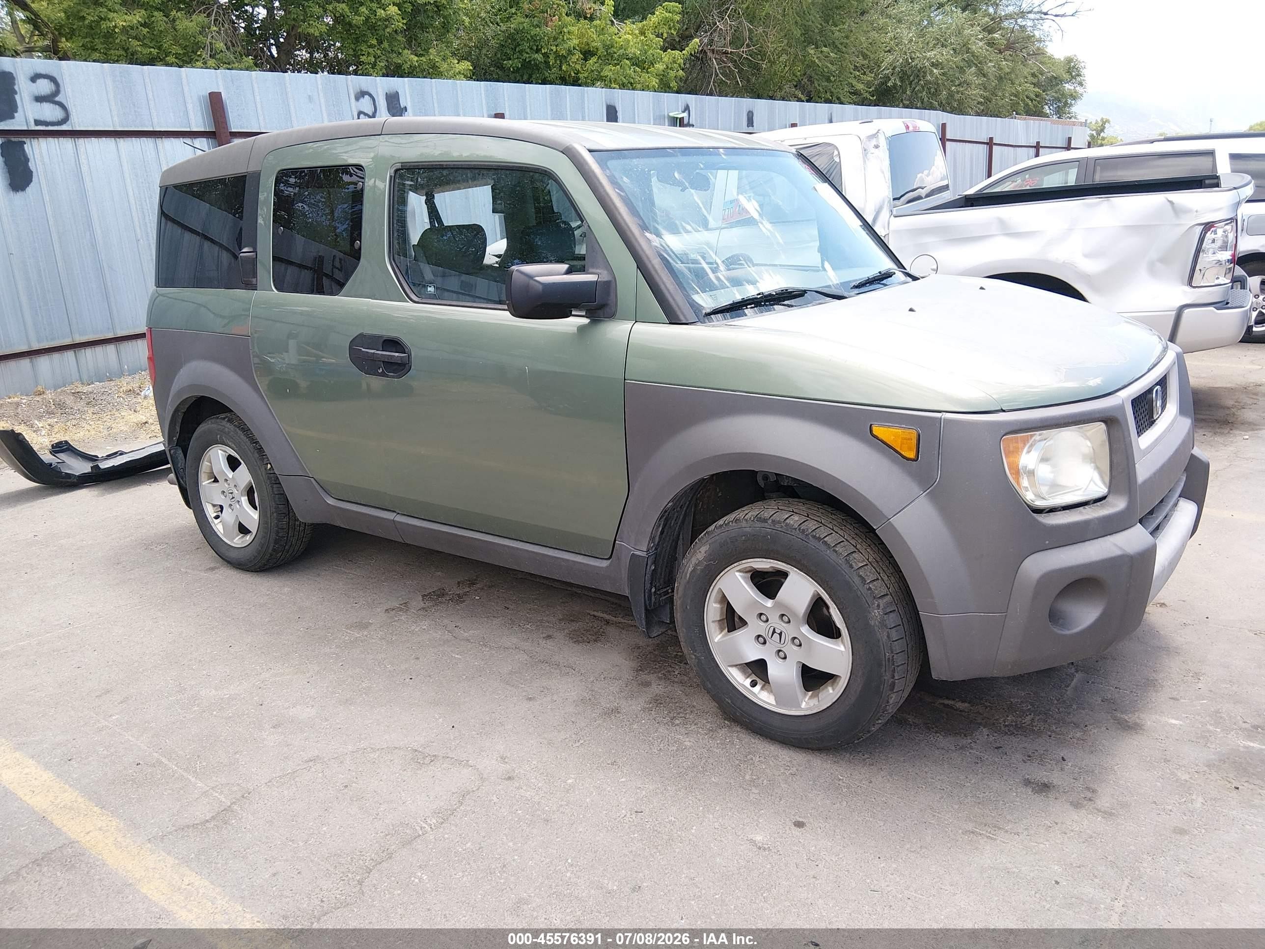 2003 Honda Element Ex Green vin: 5J6YH28583L053002