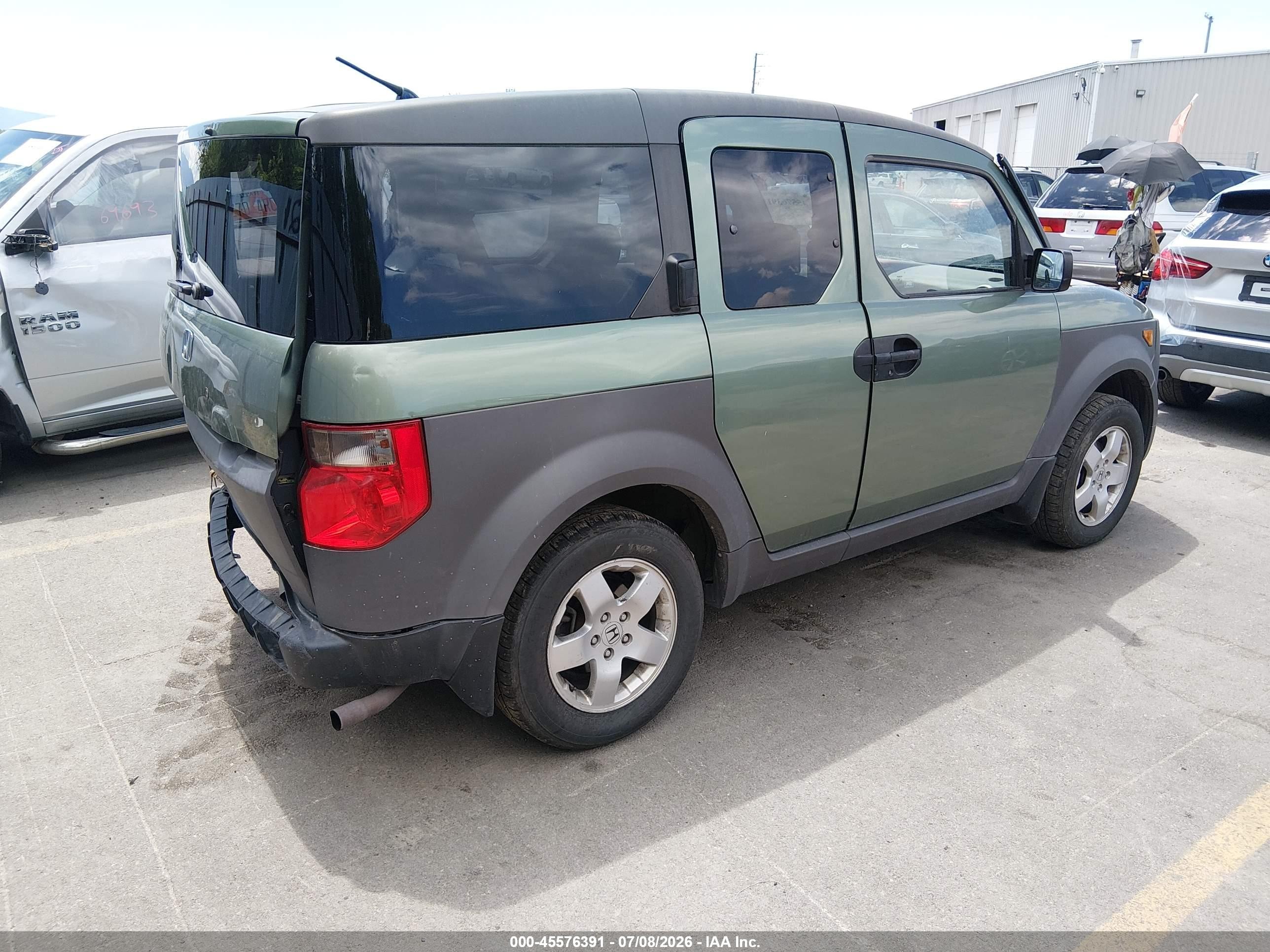2003 Honda Element Ex Green vin: 5J6YH28583L053002
