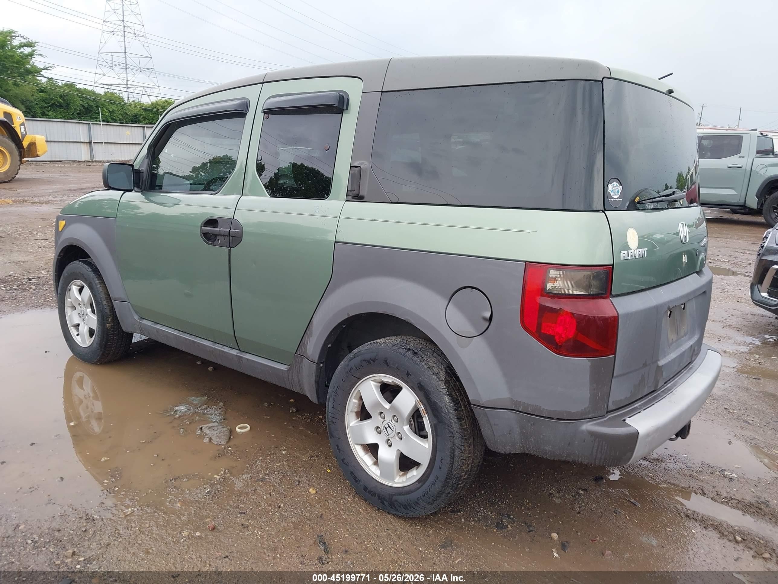 2004 Honda Element Ex Green vin: 5J6YH28584L021538