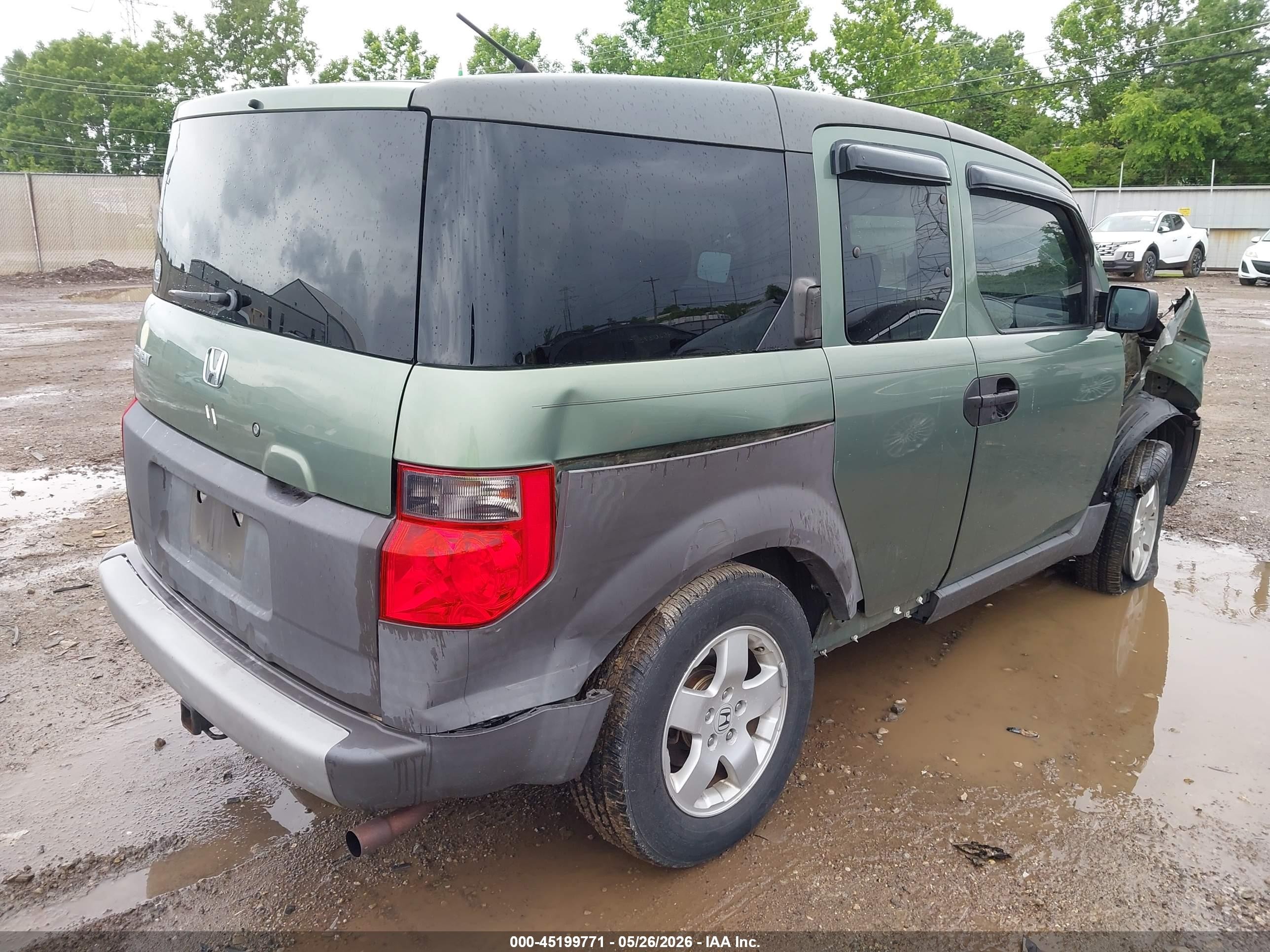 2004 Honda Element Ex Green vin: 5J6YH28584L021538