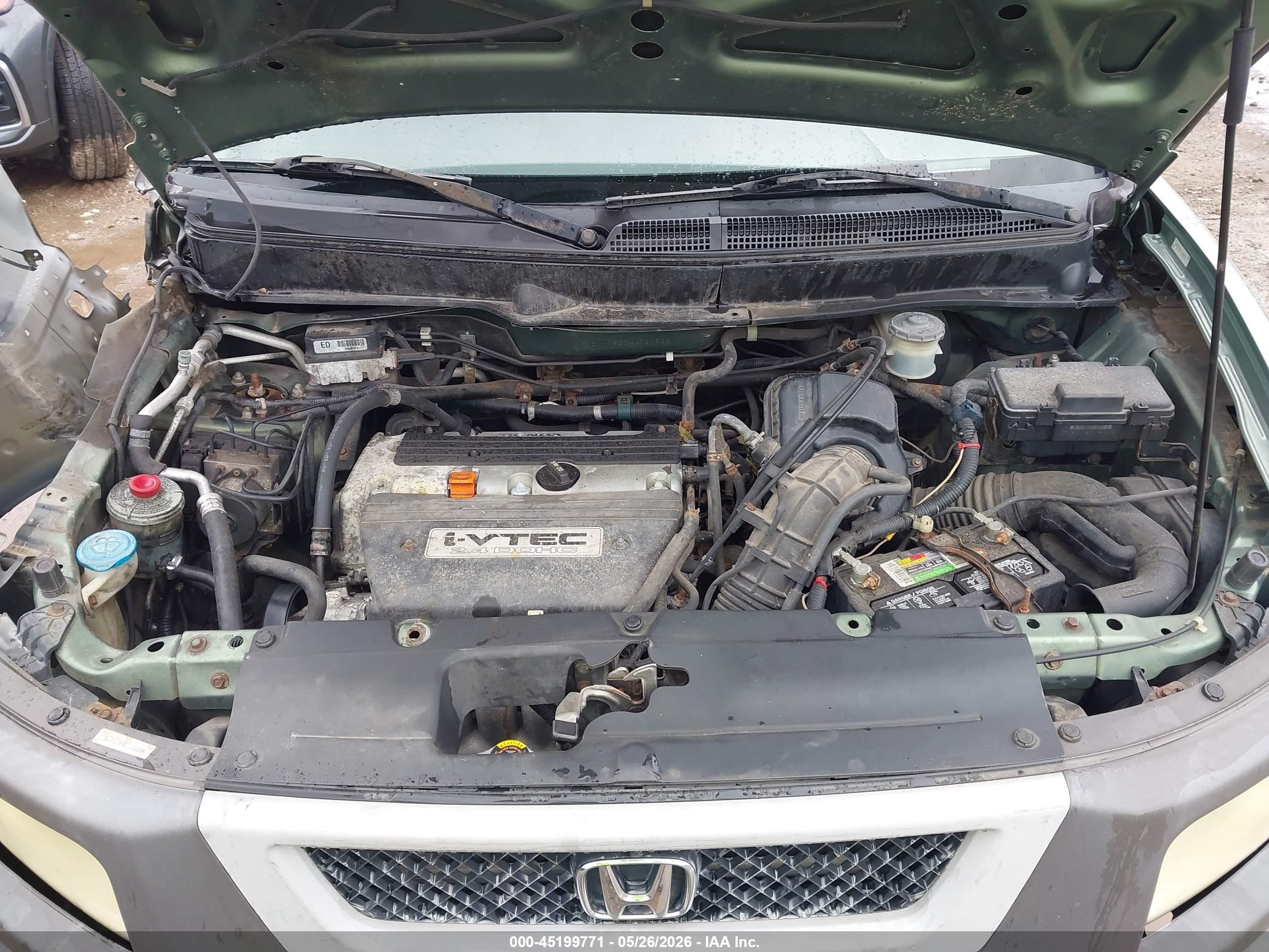 2004 Honda Element Ex Green vin: 5J6YH28584L021538