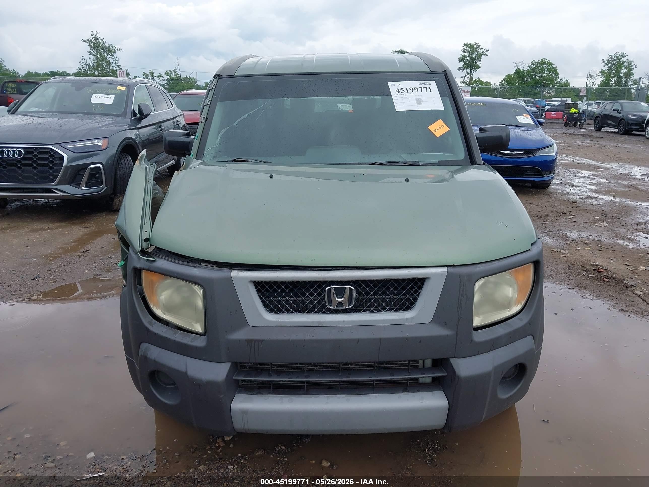 2004 Honda Element Ex Green vin: 5J6YH28584L021538