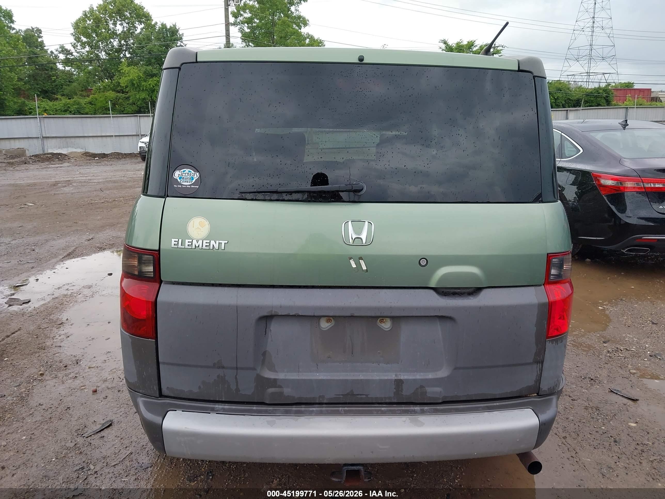 2004 Honda Element Ex Green vin: 5J6YH28584L021538