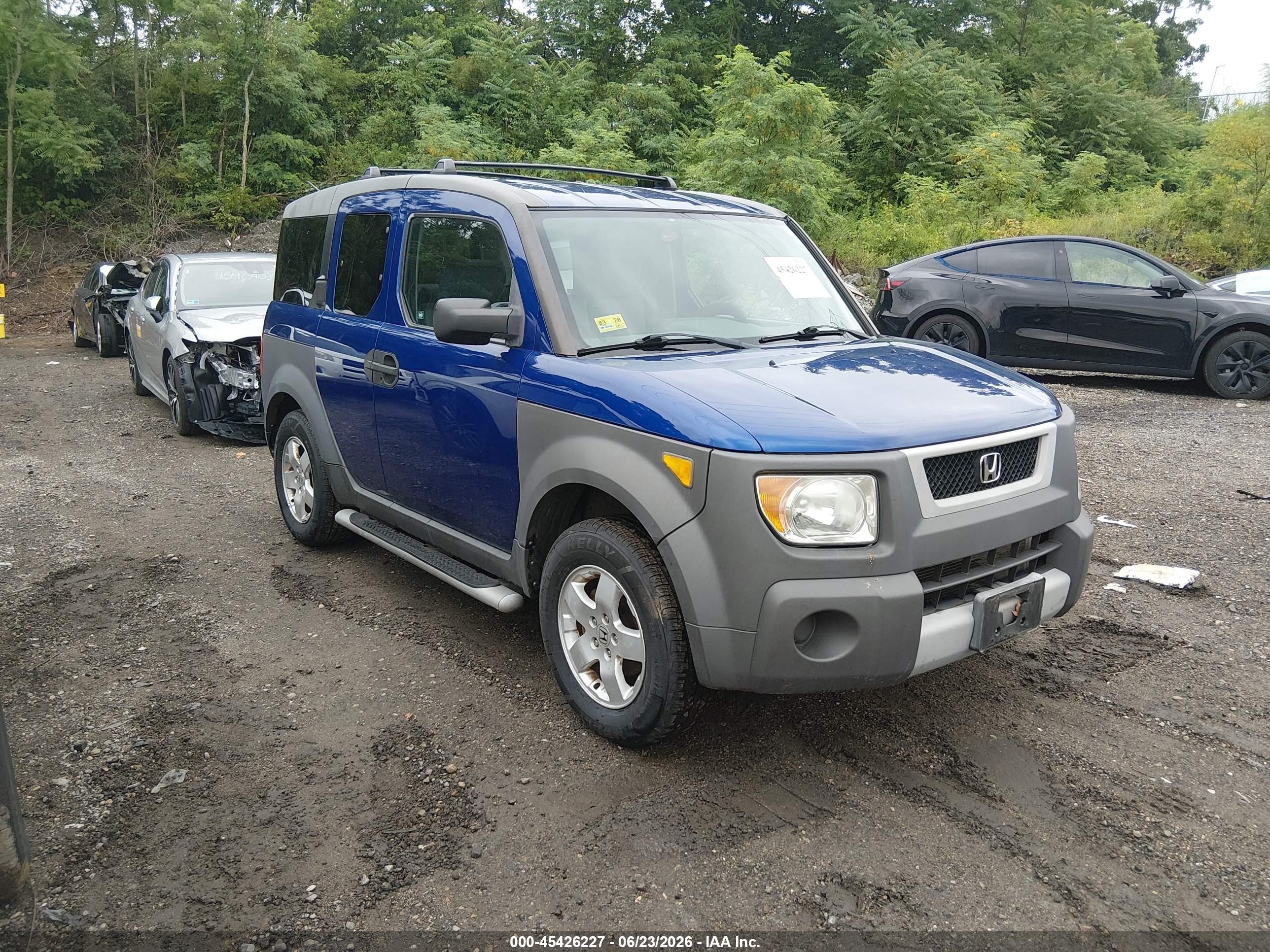 2004 Honda Element Ex Blue vin: 5J6YH28584L037514