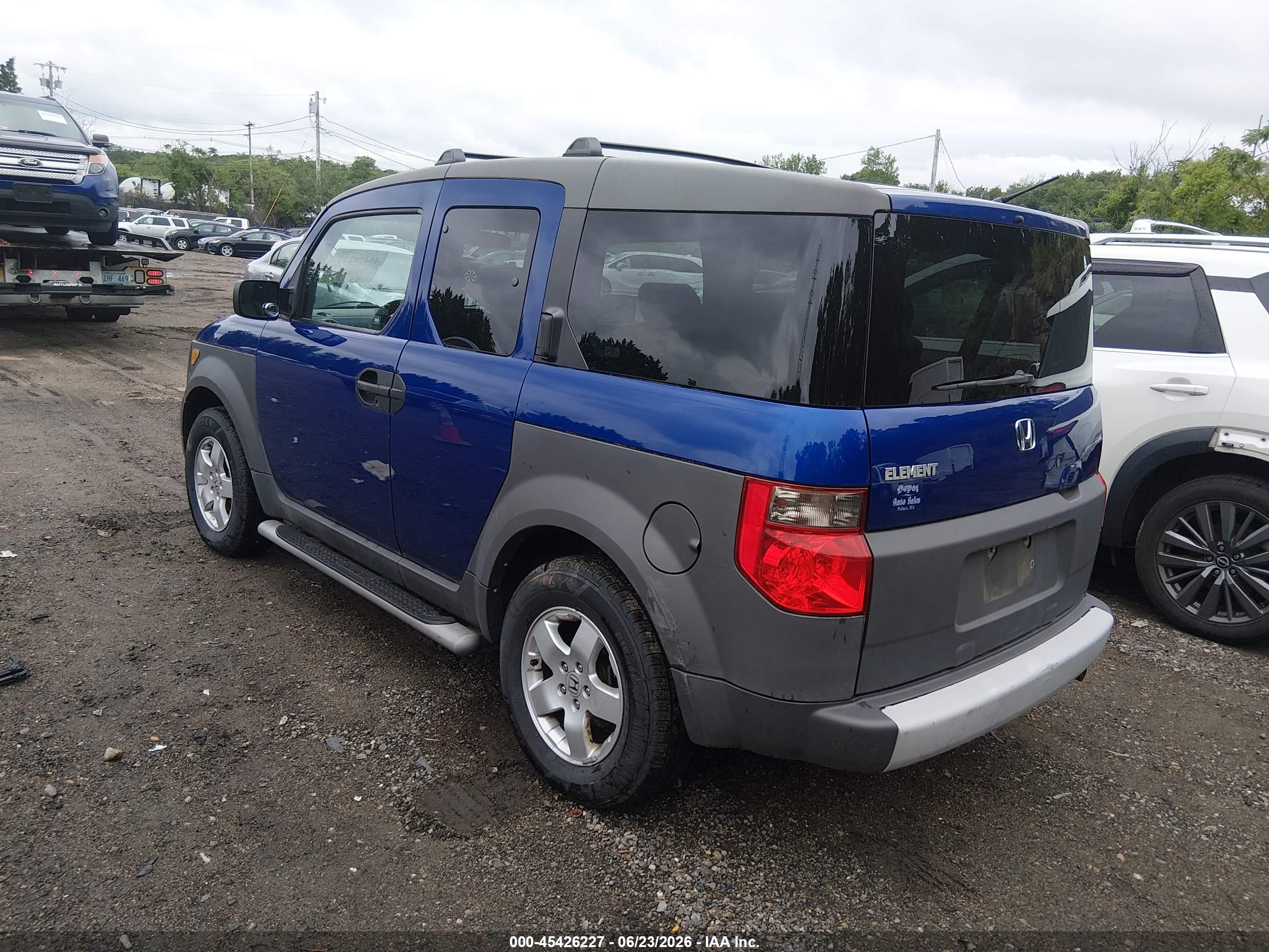 2004 Honda Element Ex Blue vin: 5J6YH28584L037514