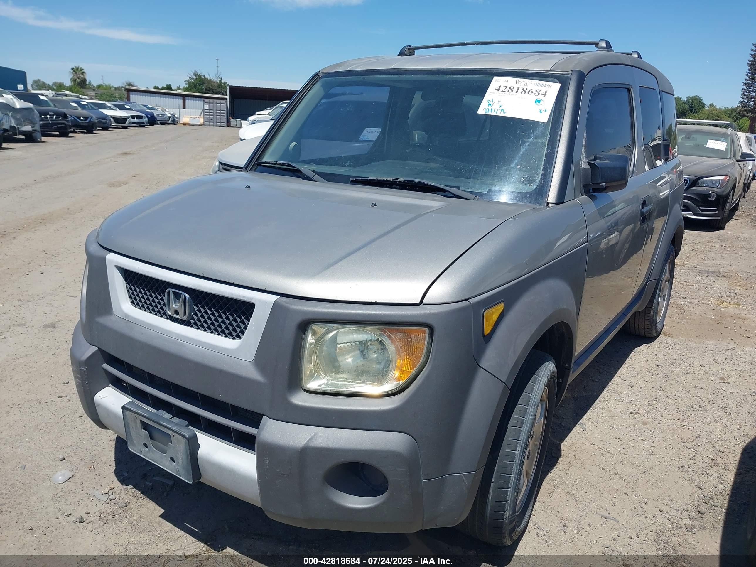 2003 Honda Element Ex Gray vin: 5J6YH28593L001412
