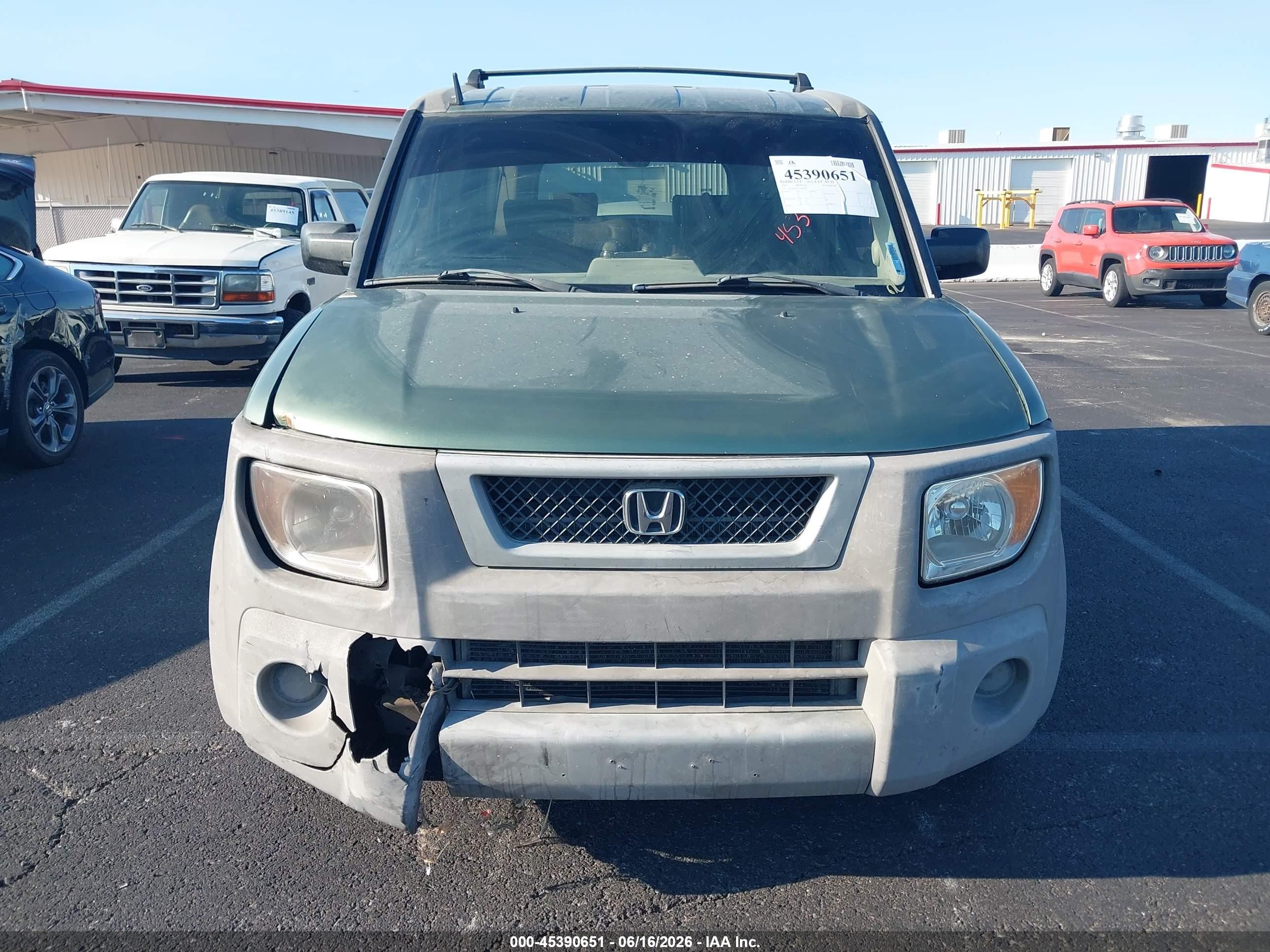 2003 Honda Element Ex Green vin: 5J6YH28593L005301