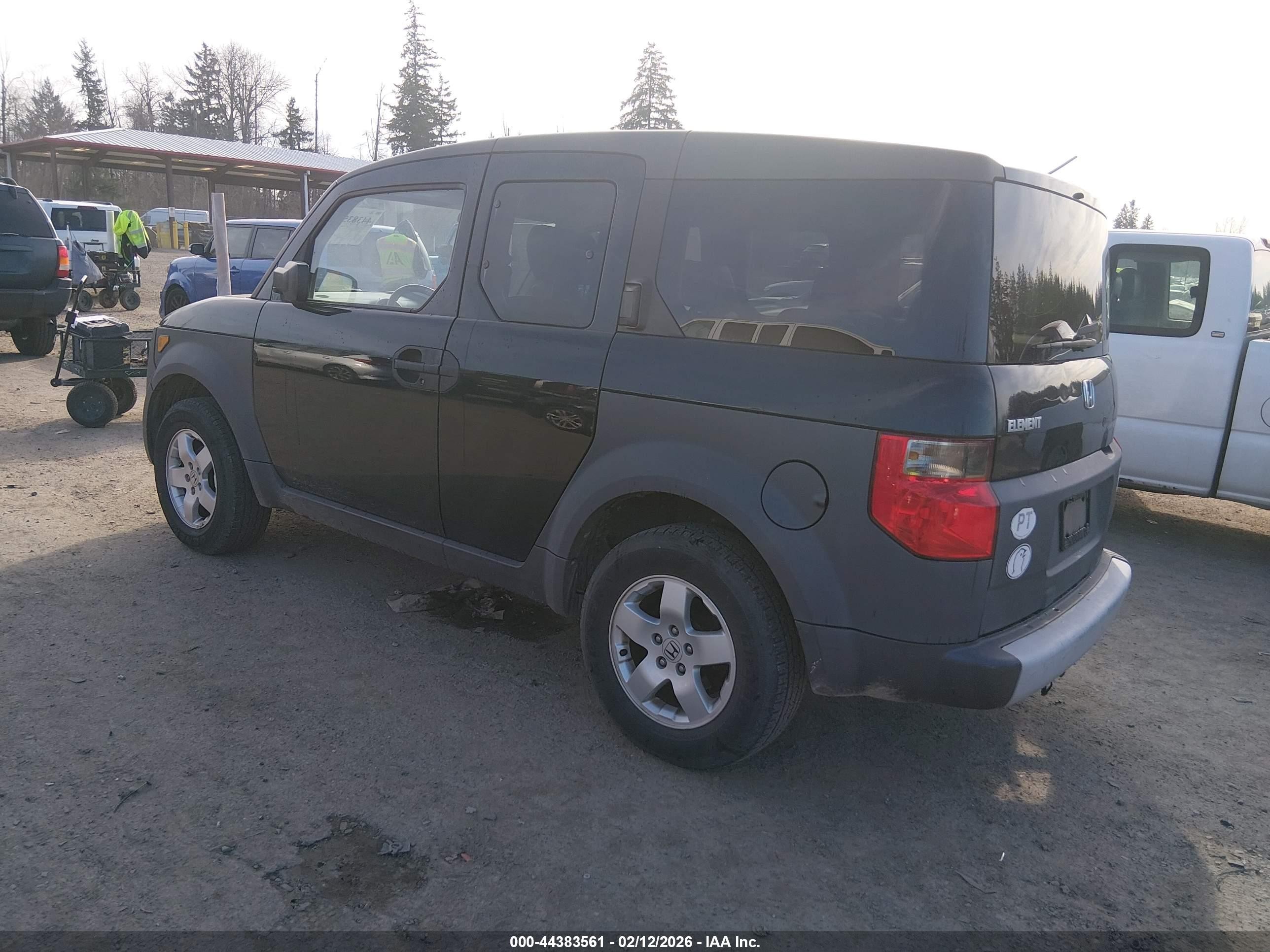 2003 Honda Element Ex Black vin: 5J6YH28593L026942