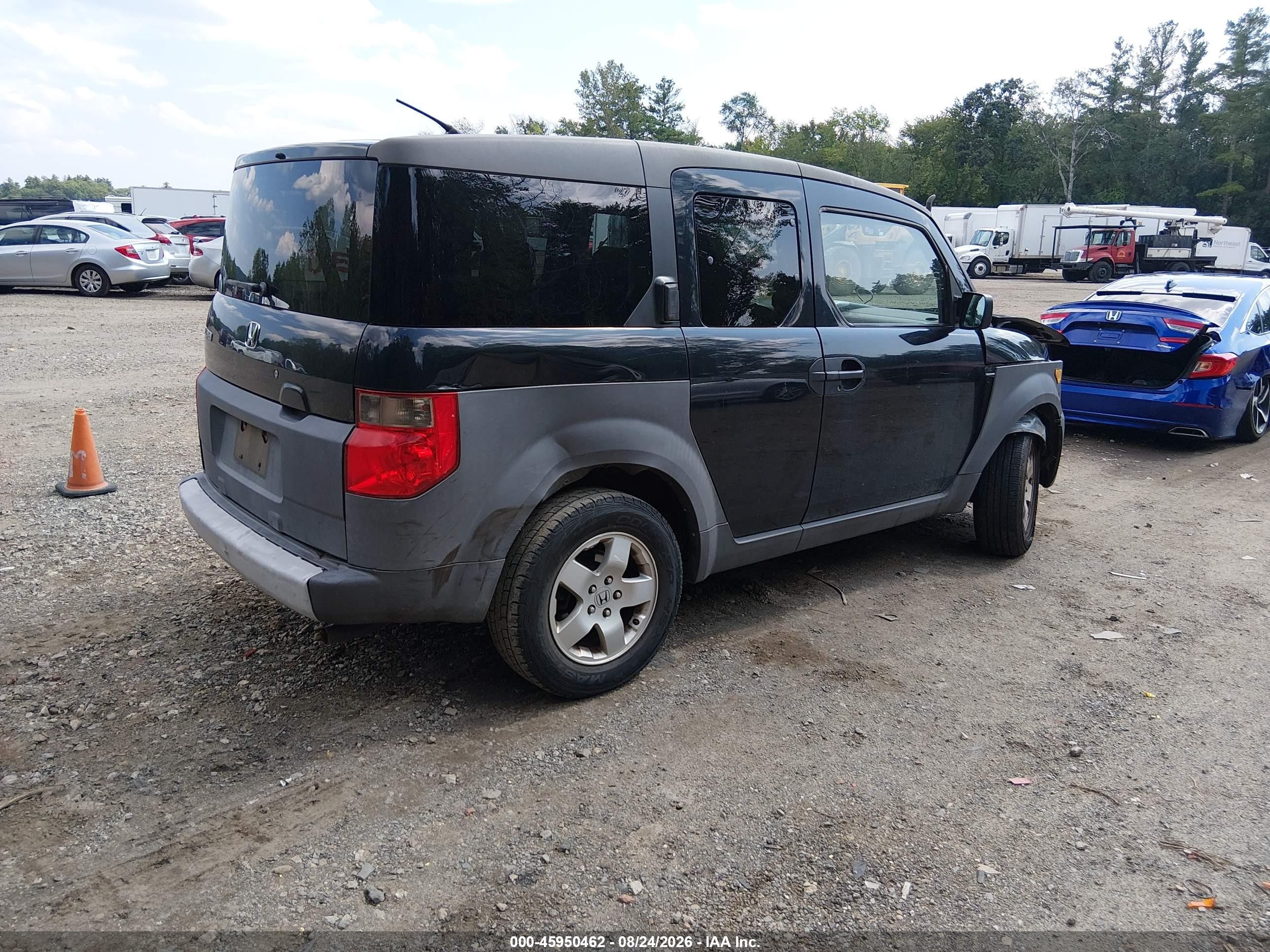 2003 Honda Element Ex Gray vin: 5J6YH28593L040193