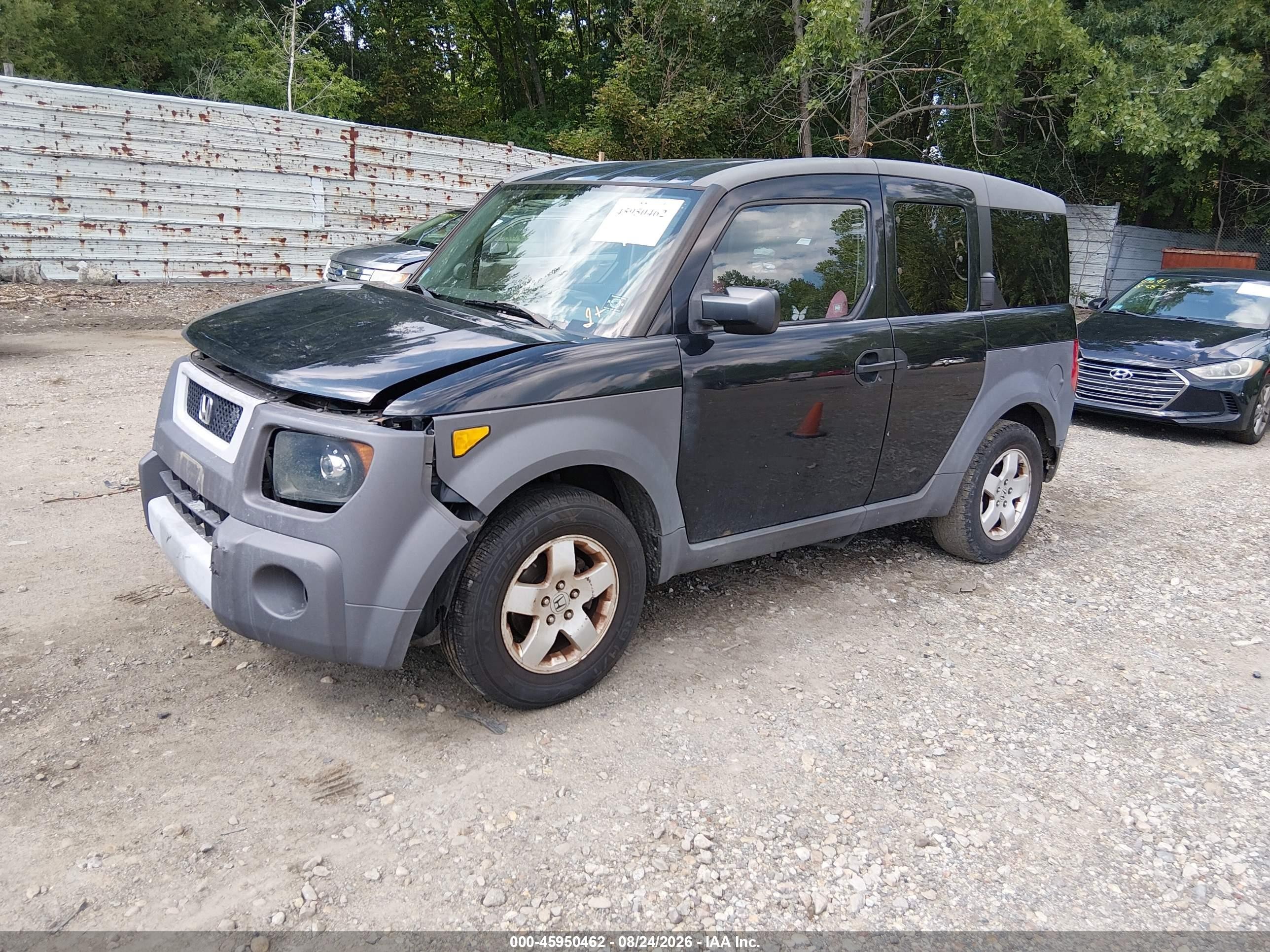 2003 Honda Element Ex Gray vin: 5J6YH28593L040193