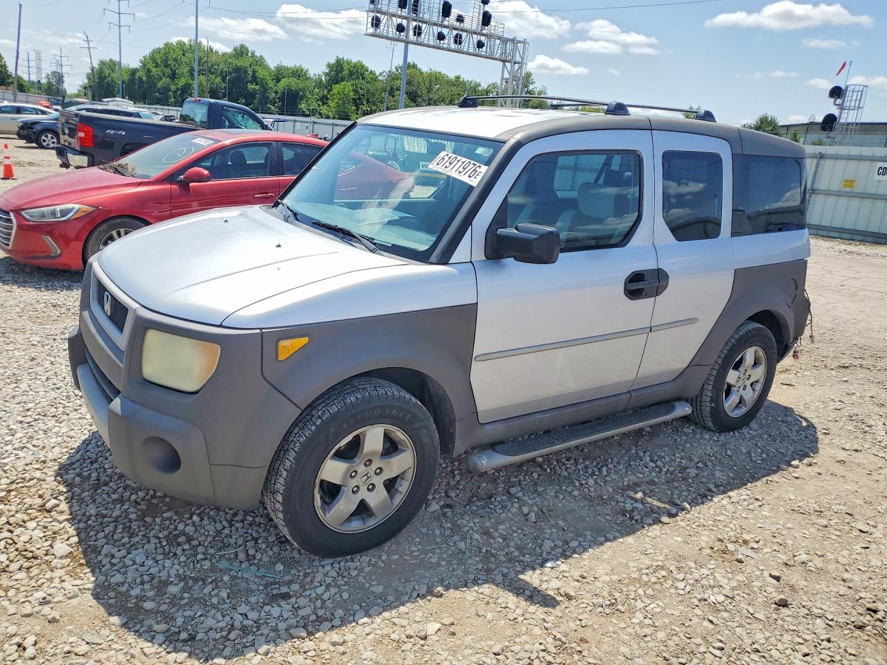 2004 Honda Element Ex Silver vin: 5J6YH28594L014503