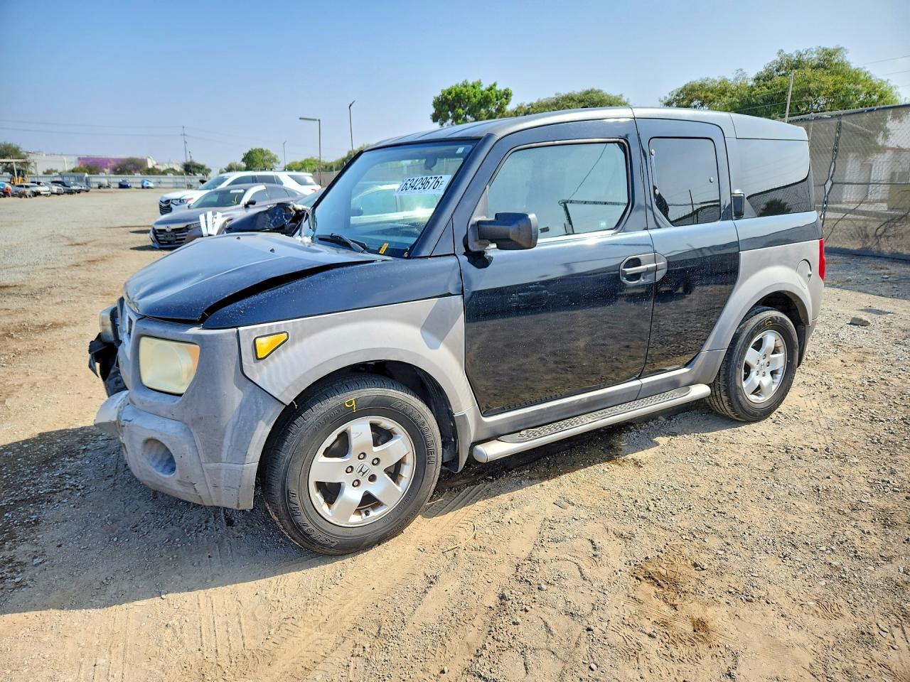 2003 Honda Element Ex Black vin: 5J6YH285X3L009437