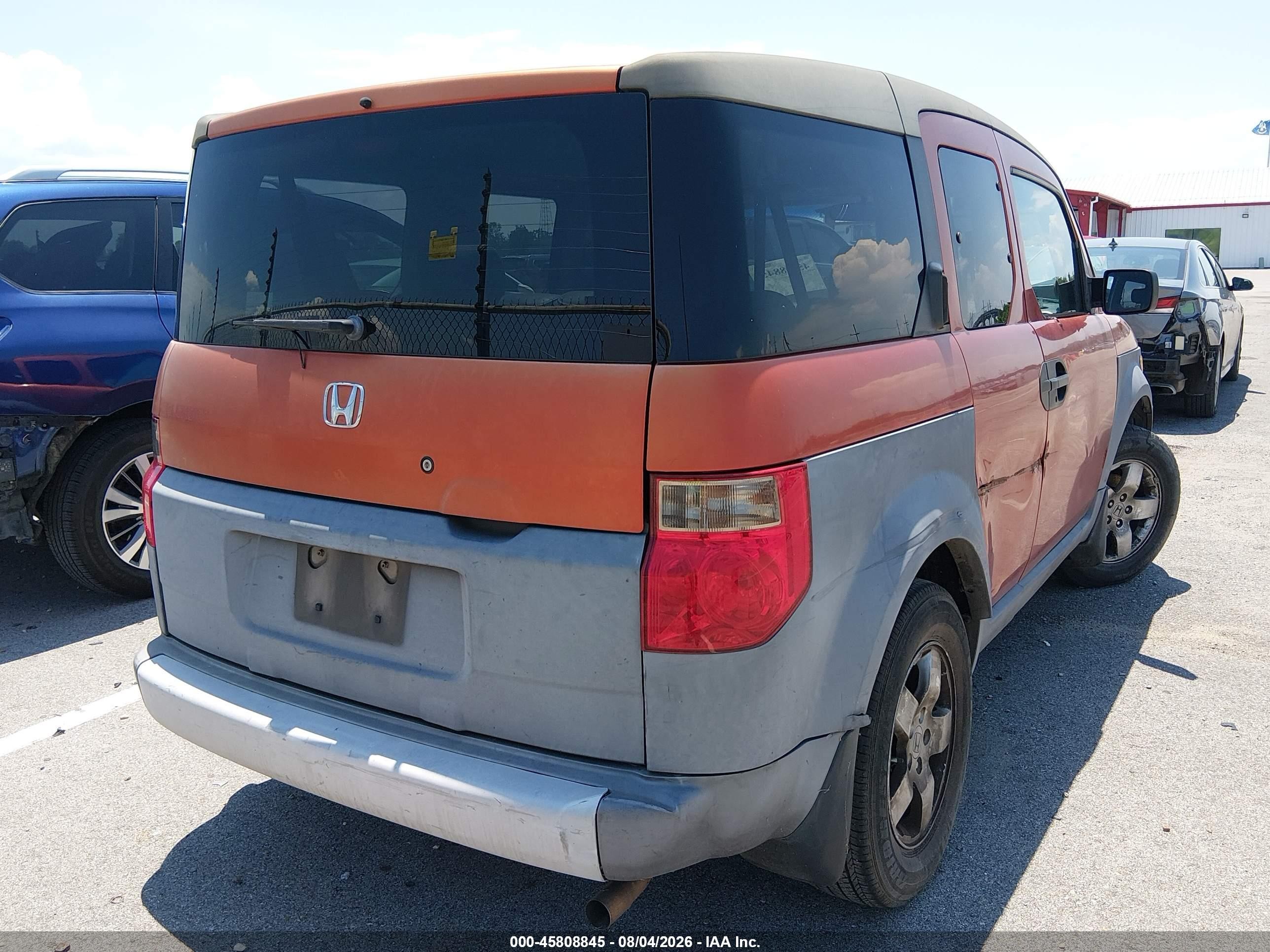 2003 Honda Element Ex Orange vin: 5J6YH285X3L025427