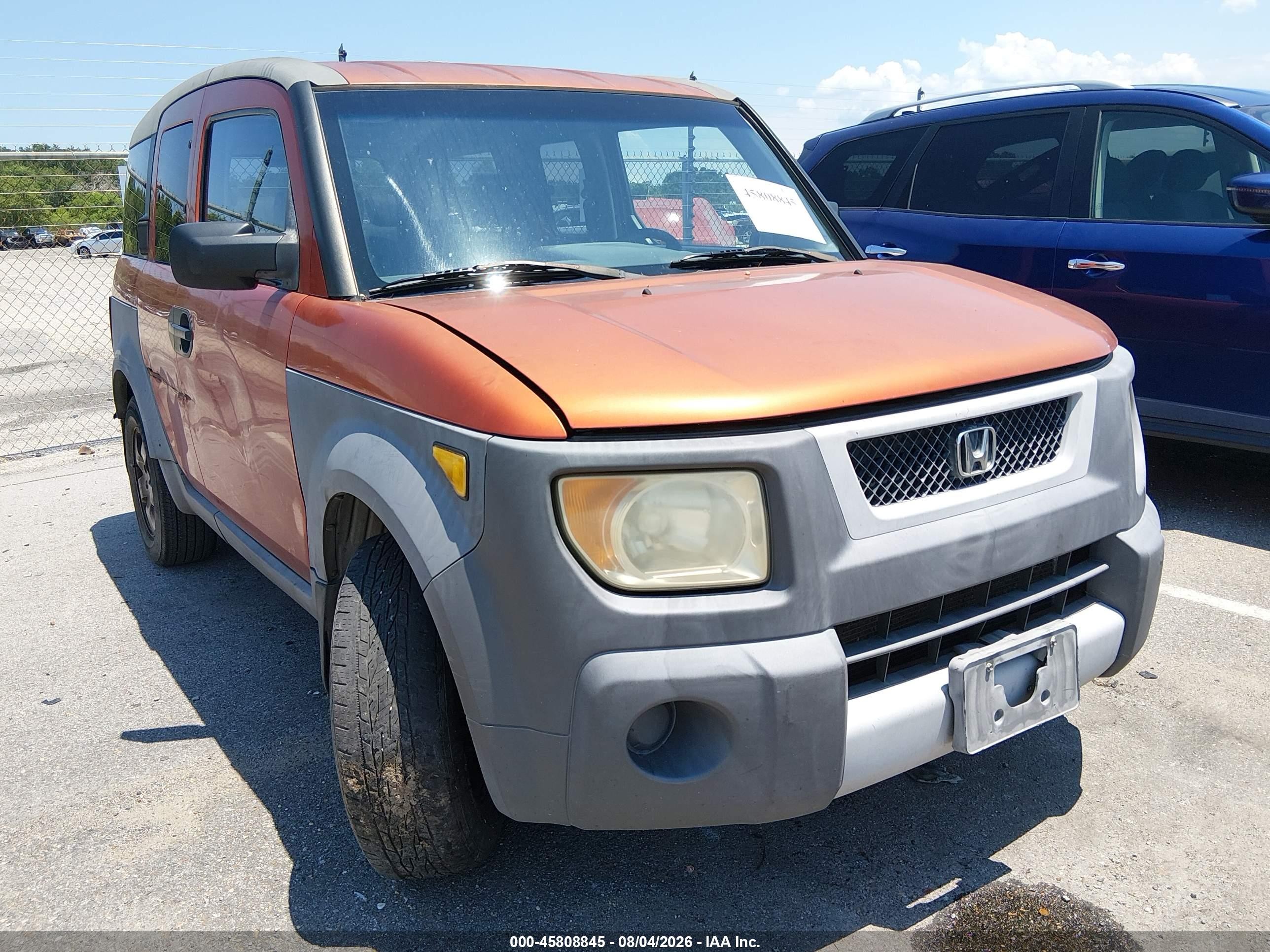 2003 Honda Element Ex Orange vin: 5J6YH285X3L025427